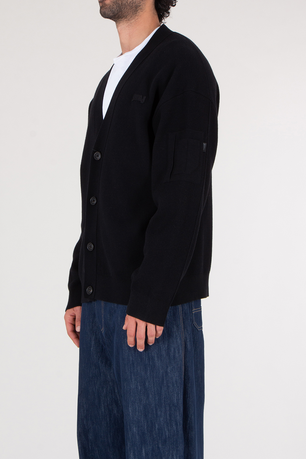JUNN.J Oversized Cotton Wool Cardigan