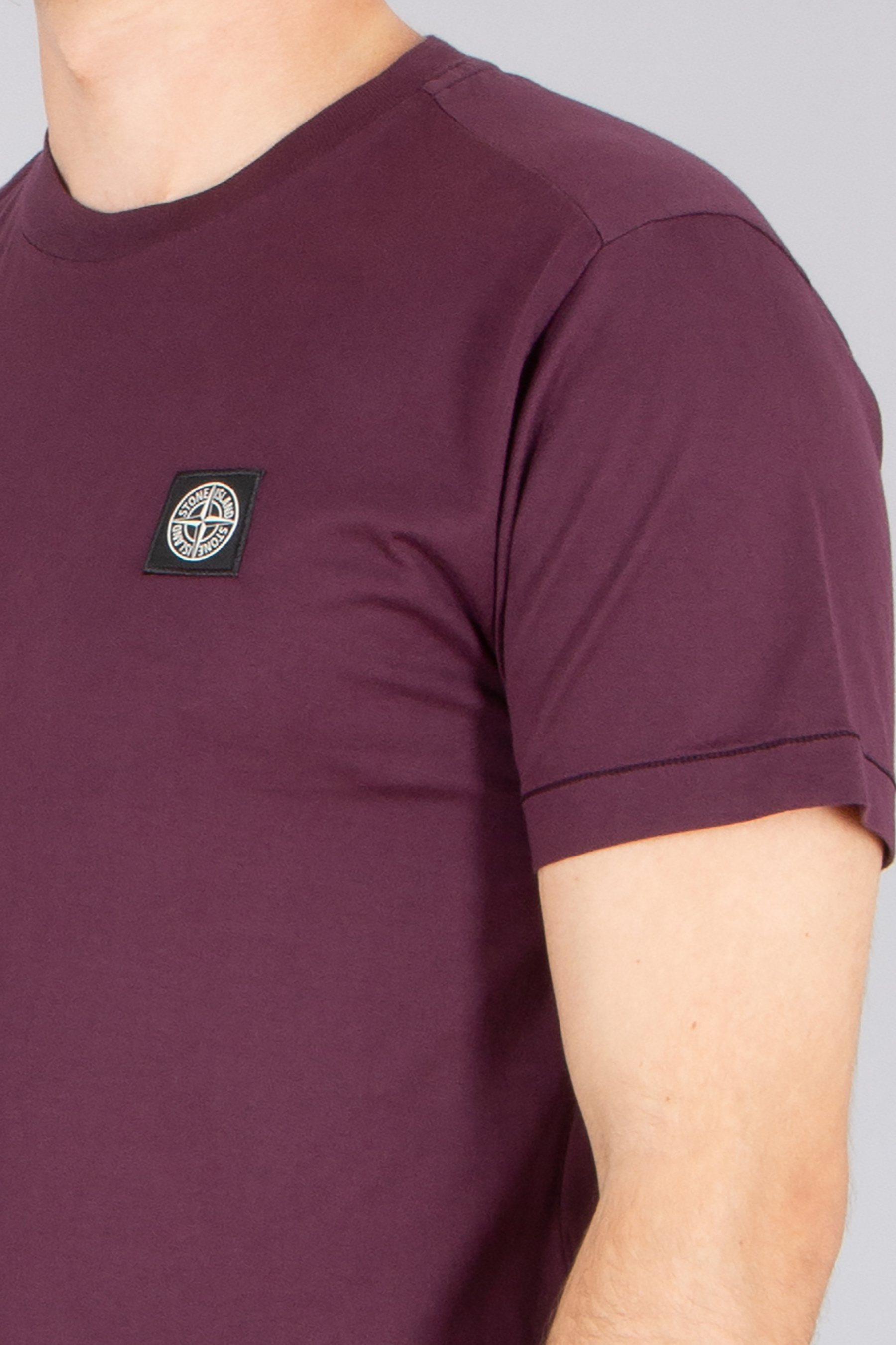STONE ISLAND Slim Fit Cotton Jersey T-Shirt T-shirt, Kastanienbraun, Erwachsener, Mann, Person