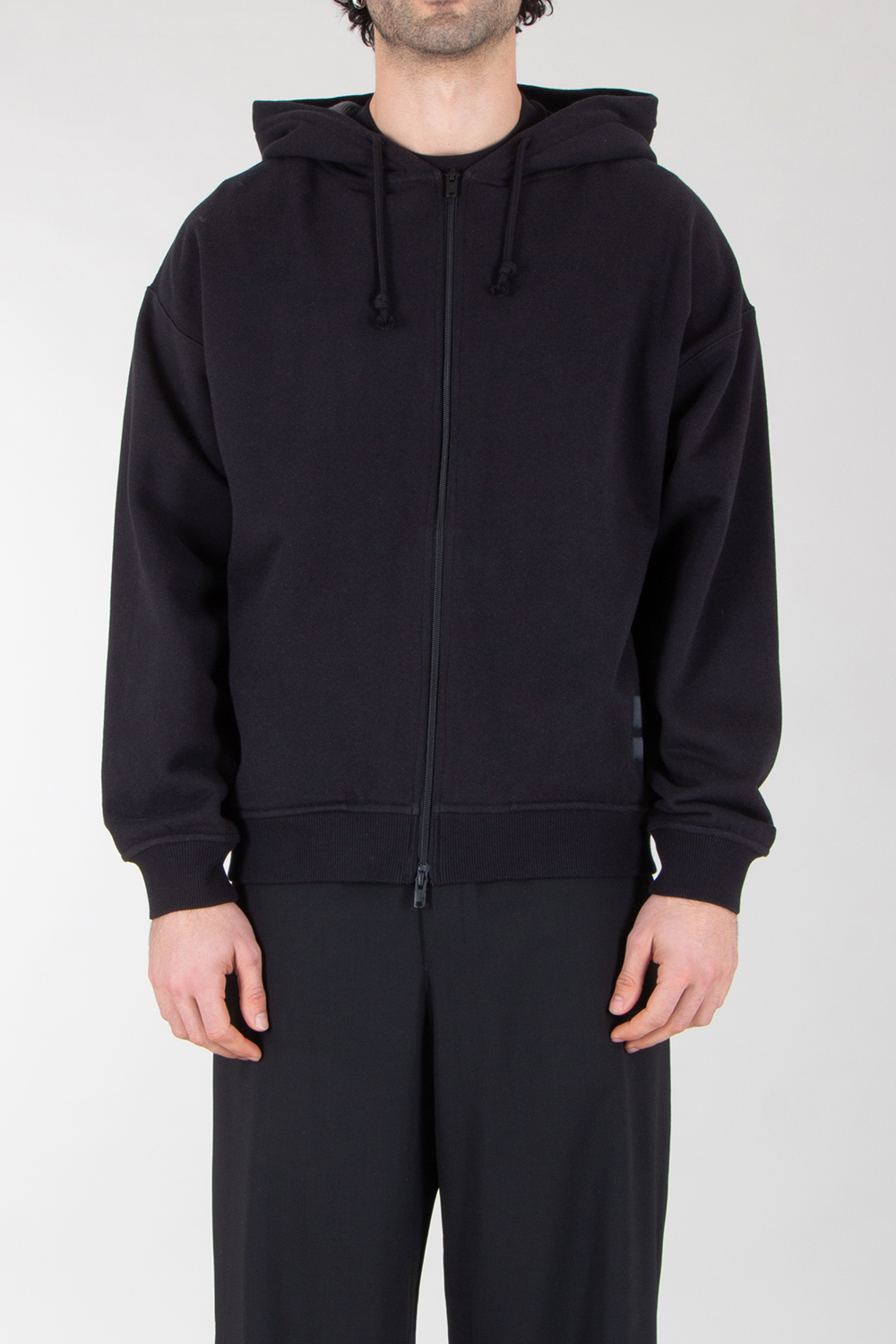 Y-3 x MERCEDES AMG PETRONAS Loose Fit Graphic Print Cotton Zip-Hoodie