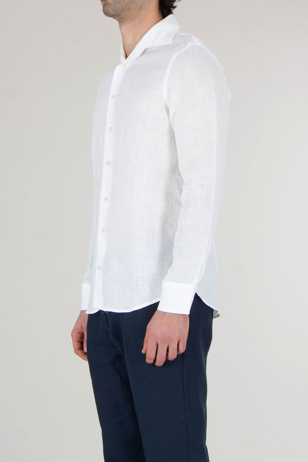 AURÉLIEN Slim Fit Linen Shirt Seaside