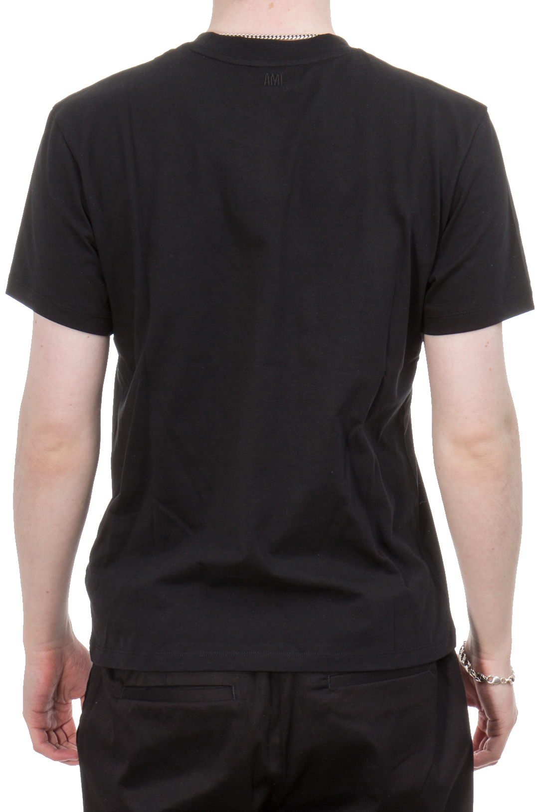 AMI PARIS Embroidered Organic Cotton T-Shirt AMI PARIS Embroidered Organic Cotton T-Shirt