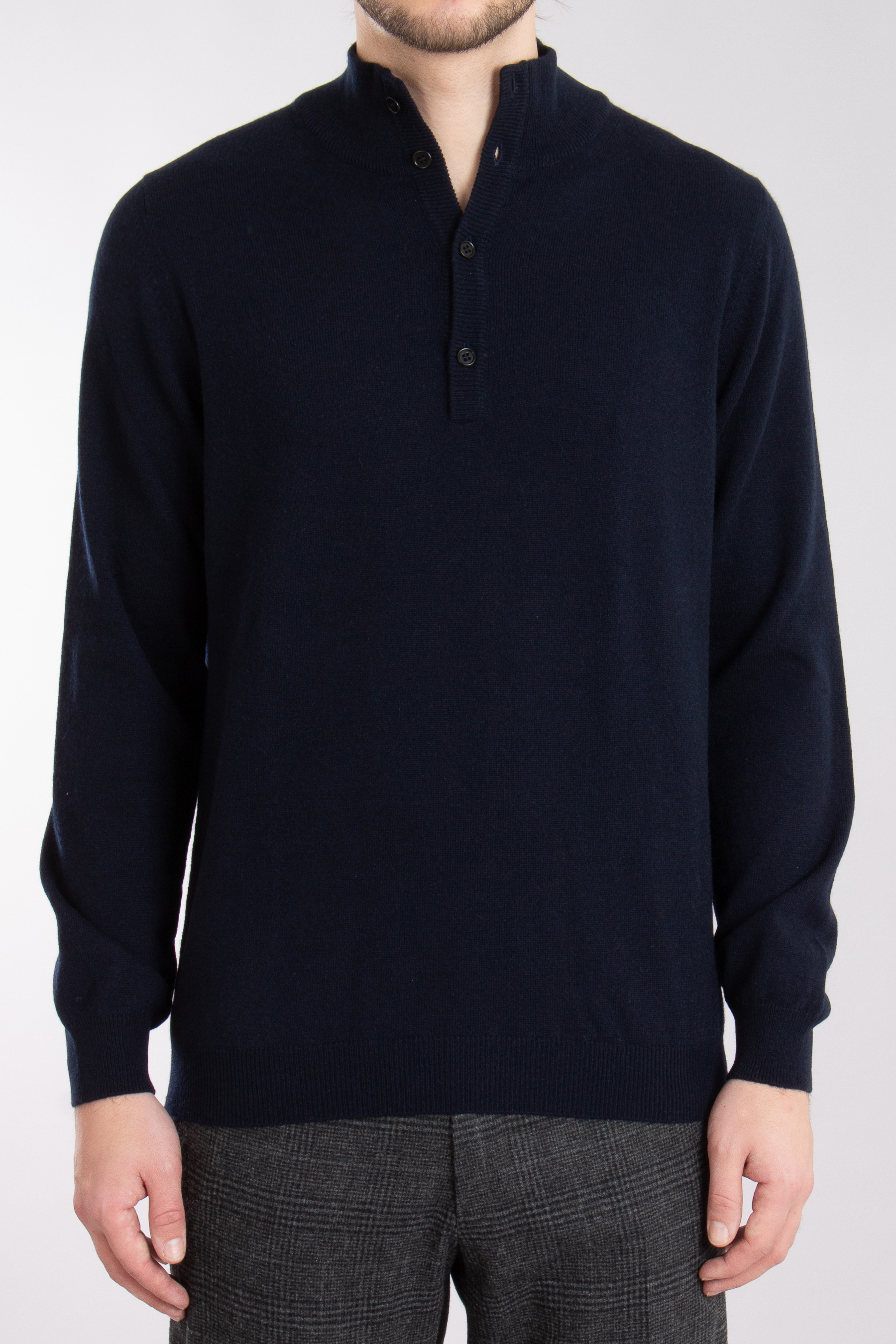 AIDA BARNI Cashmere Mock Neck Sweater