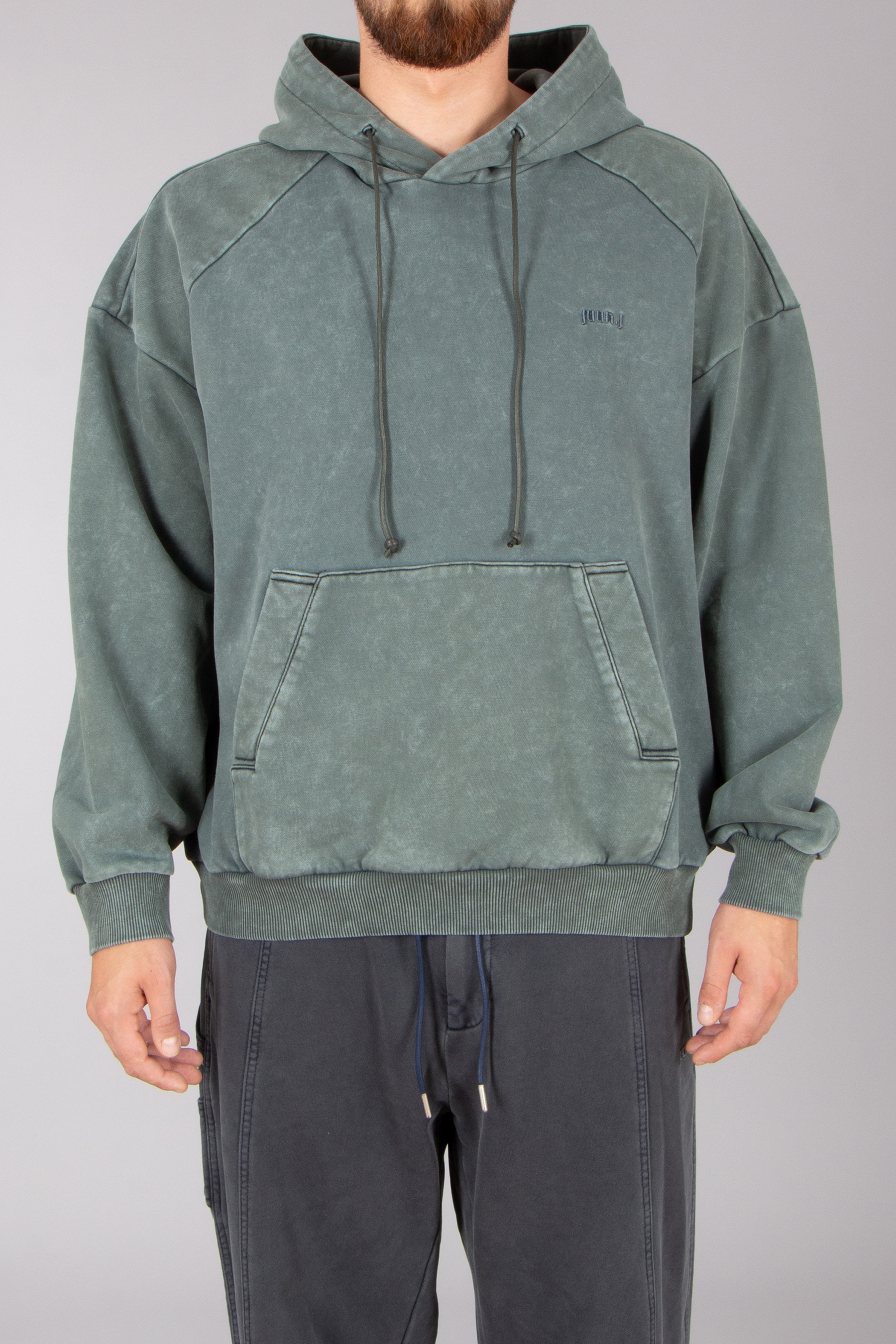 JUUN:J Loose Fit Language Mediator Cotton Hoodie