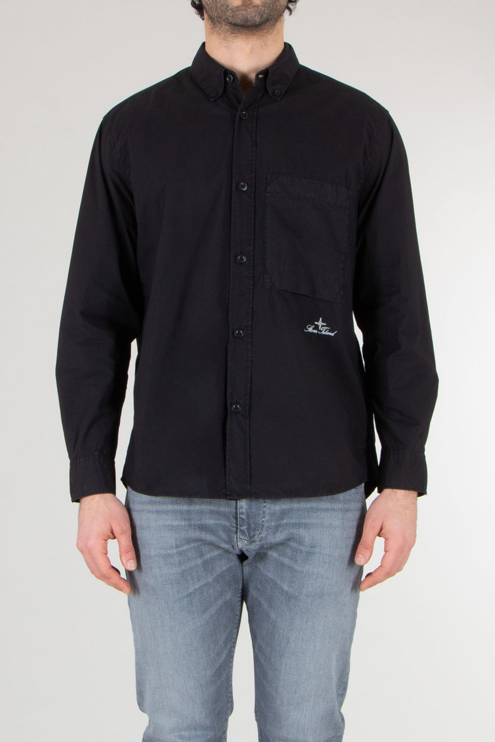 STONE ISLAND Comfort Fit Organic Cotton Oxford Button-Down Shirt