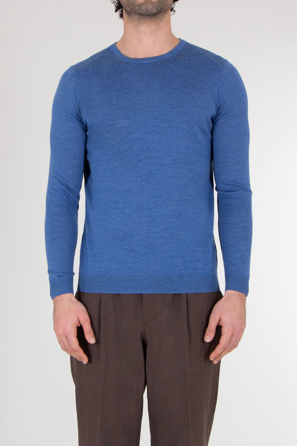 MIENTUS BERLIN Merino Silk Cashmere Crew Neck Sweater