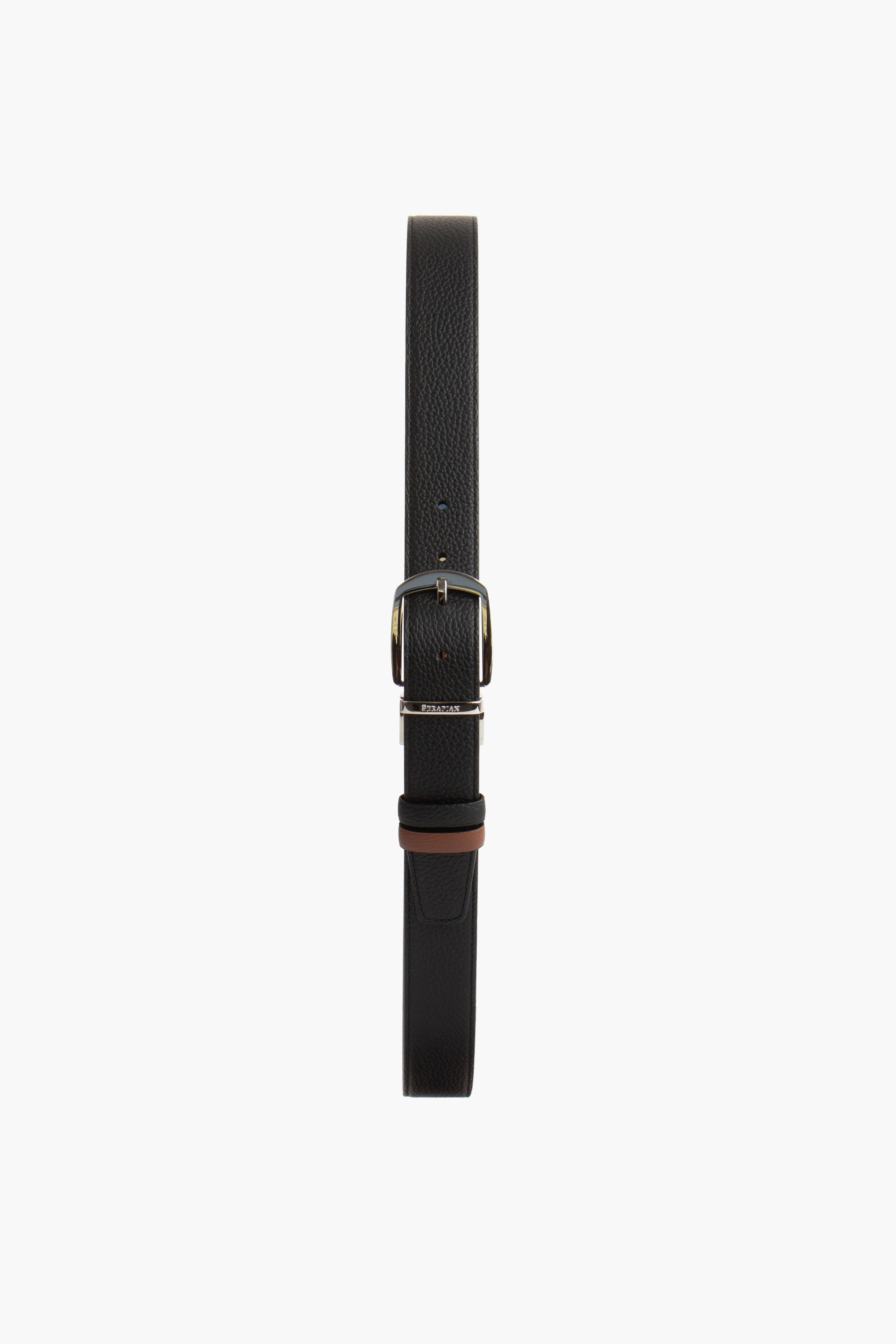SERAPIAN Reversible Cashmere Leather Belt SERAPIAN Reversible Cashmere Leather Belt