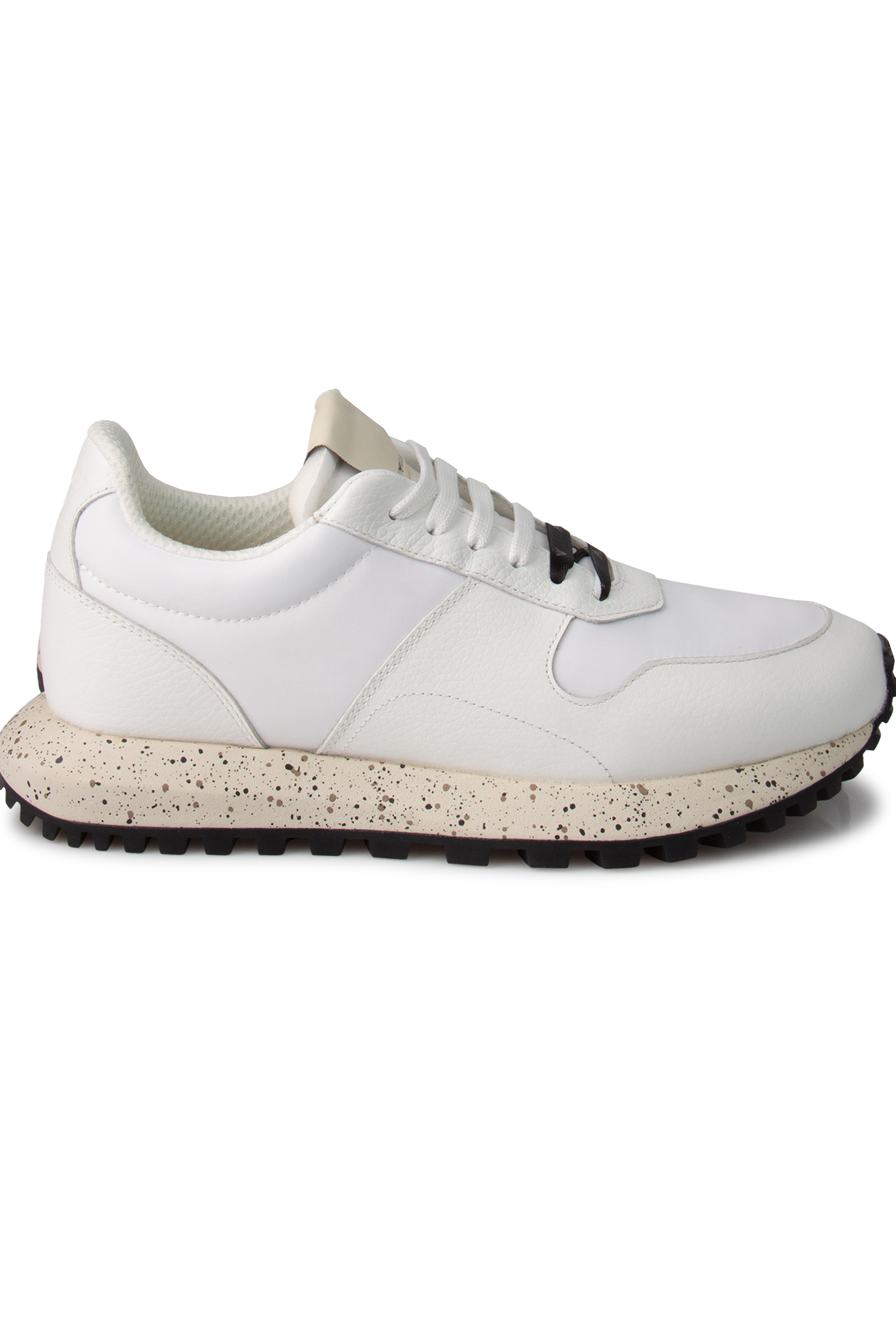 EMPORIO ARMANI Sustainable Collection Leather Sneakers