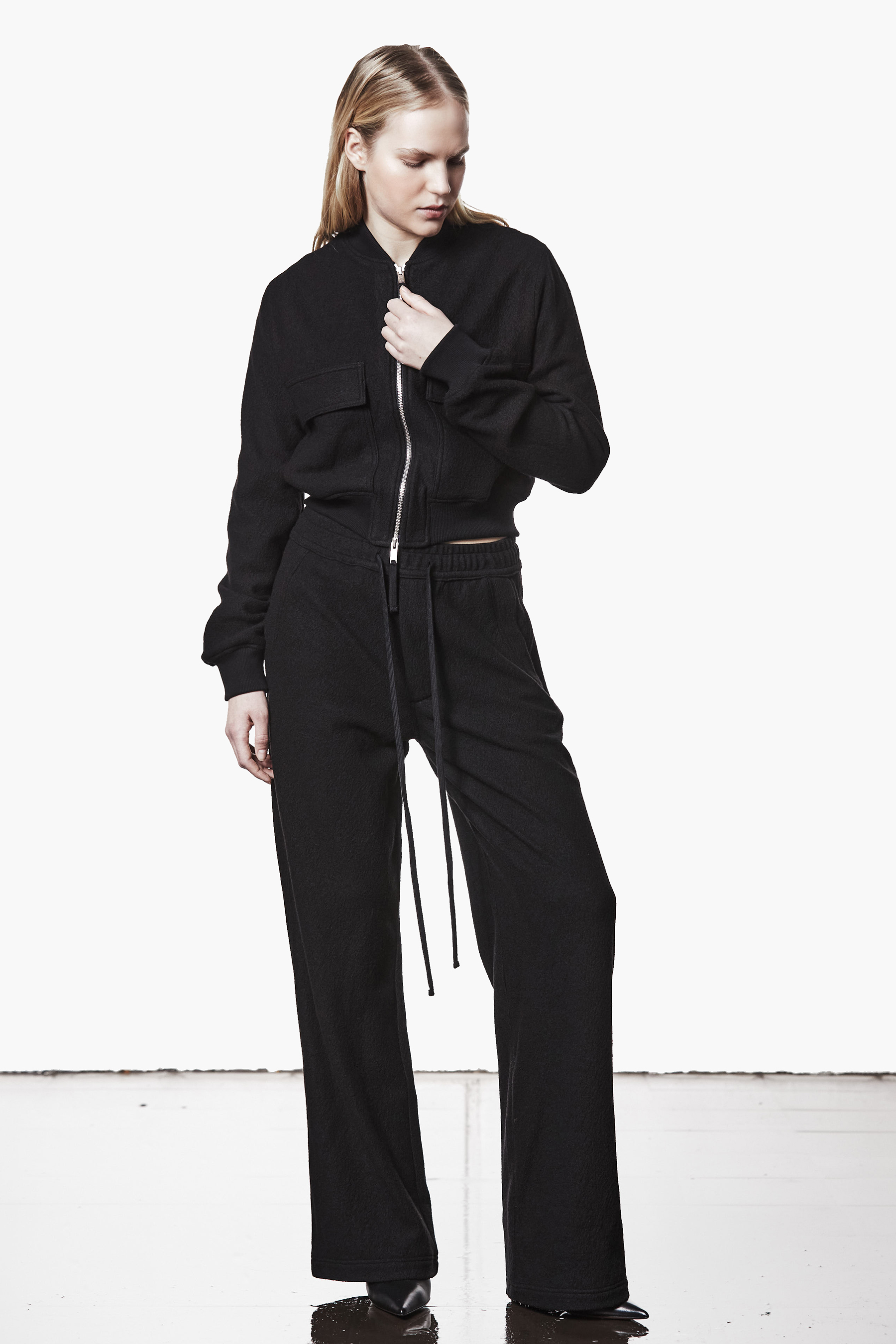 THOM KROM Relaxed Fit Cropped Comfort Wool Bomber Jacket Langarm, Formelle Kleidung, Hosen, Anzug, Modisch