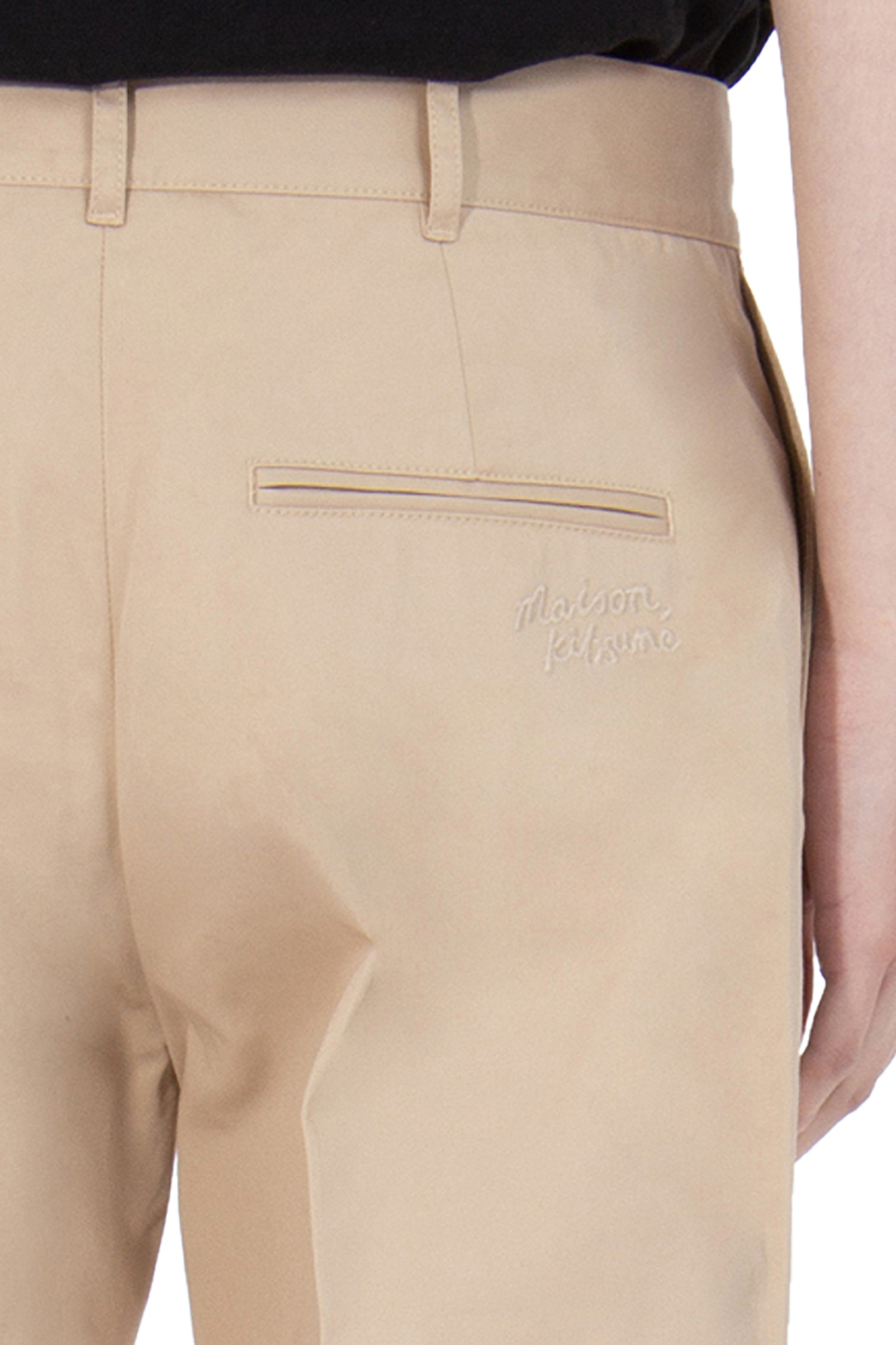 MAISON KITSUNÉ Cotton Gabardine Chino Pants MAISON KITSUNÉ Cotton Gabardine Chino Pants