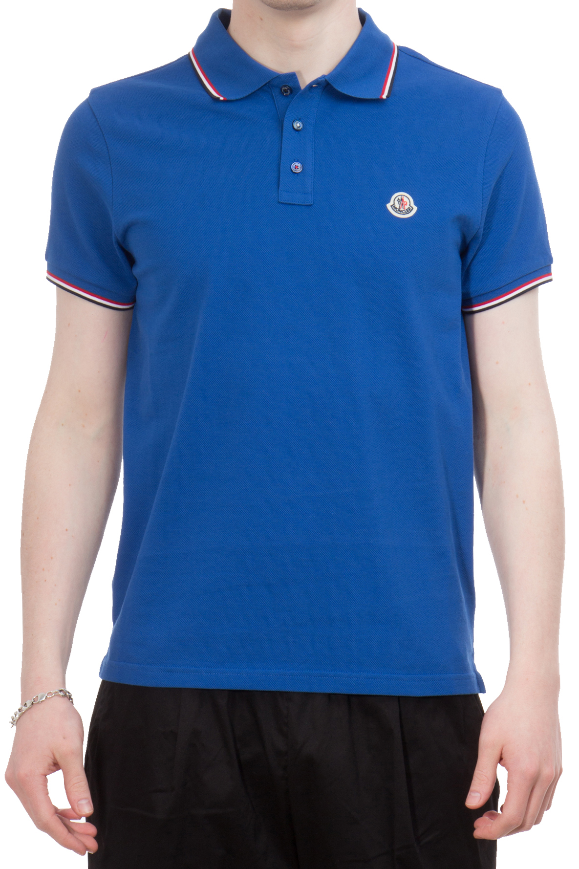 MONCLER Cotton Piqué Polo Shirt
