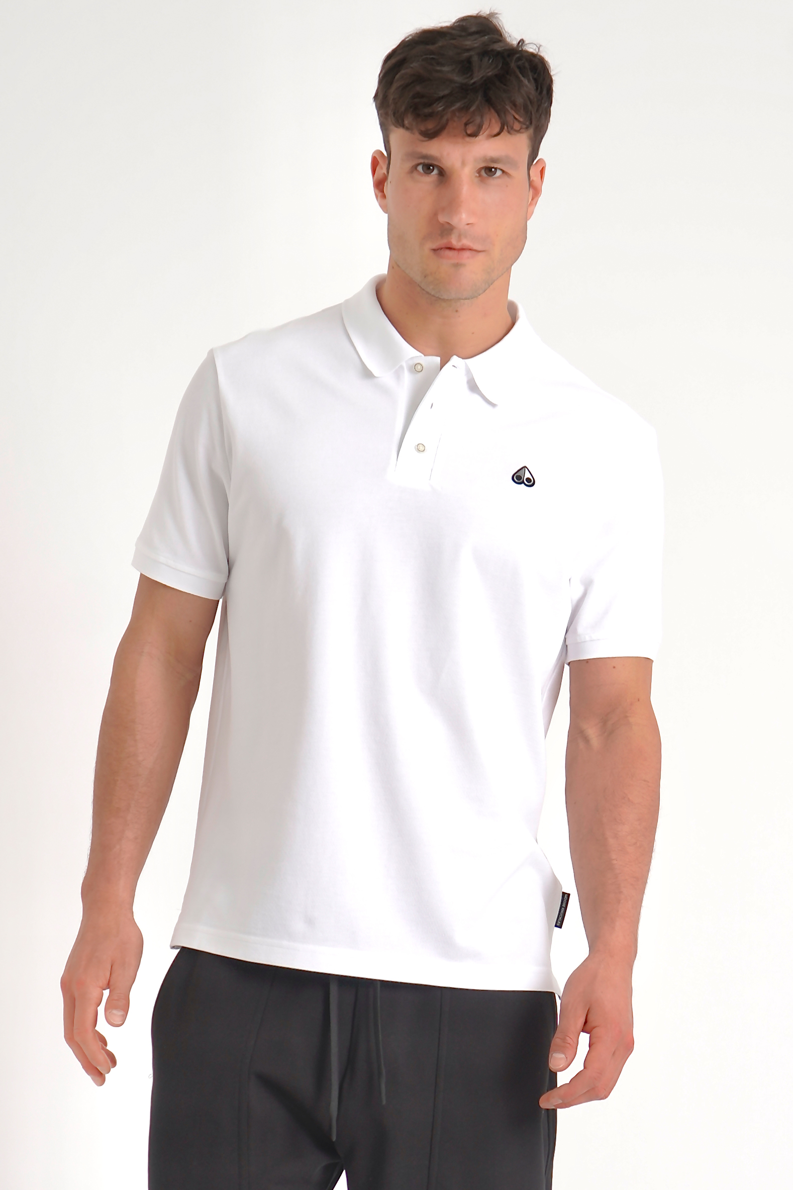 MOOSE KNUCKLES Logo Cotton Piqué Polo Shirt MOOSE KNUCKLES Logo Cotton Piqué Polo Shirt