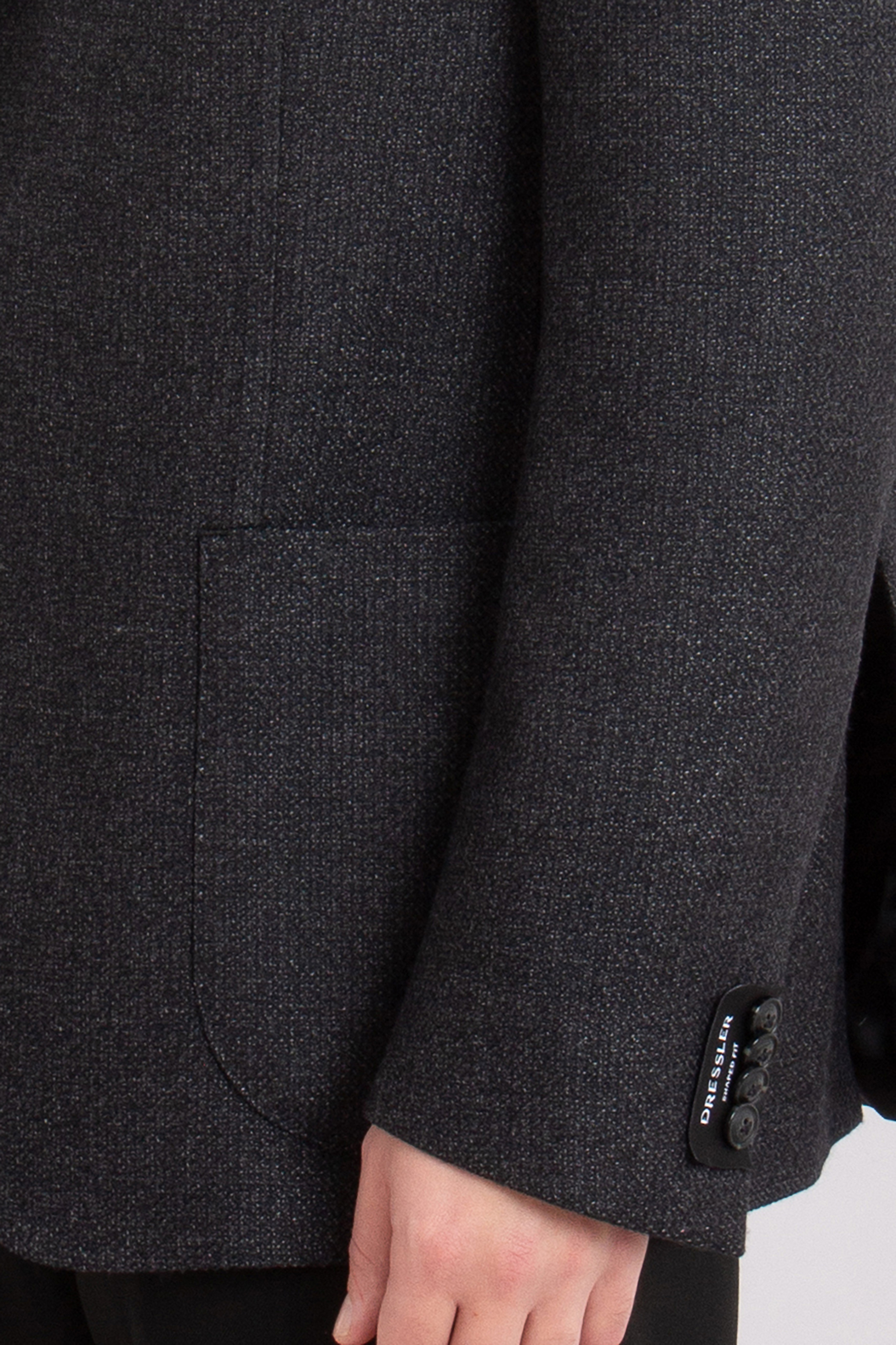 DRESSLER Shaped Fit Textured Wool-Silk-Cashmere Blend Jacket Sendrik DRESSLER Shaped Fit Textured Wool-Silk-Cashmere Blend Jacket Sendrik