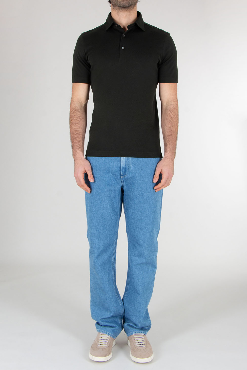 STEFAN BRANDT Regular Fit Urpima Sea Island Cotton Jersey Polo Shirt Luca