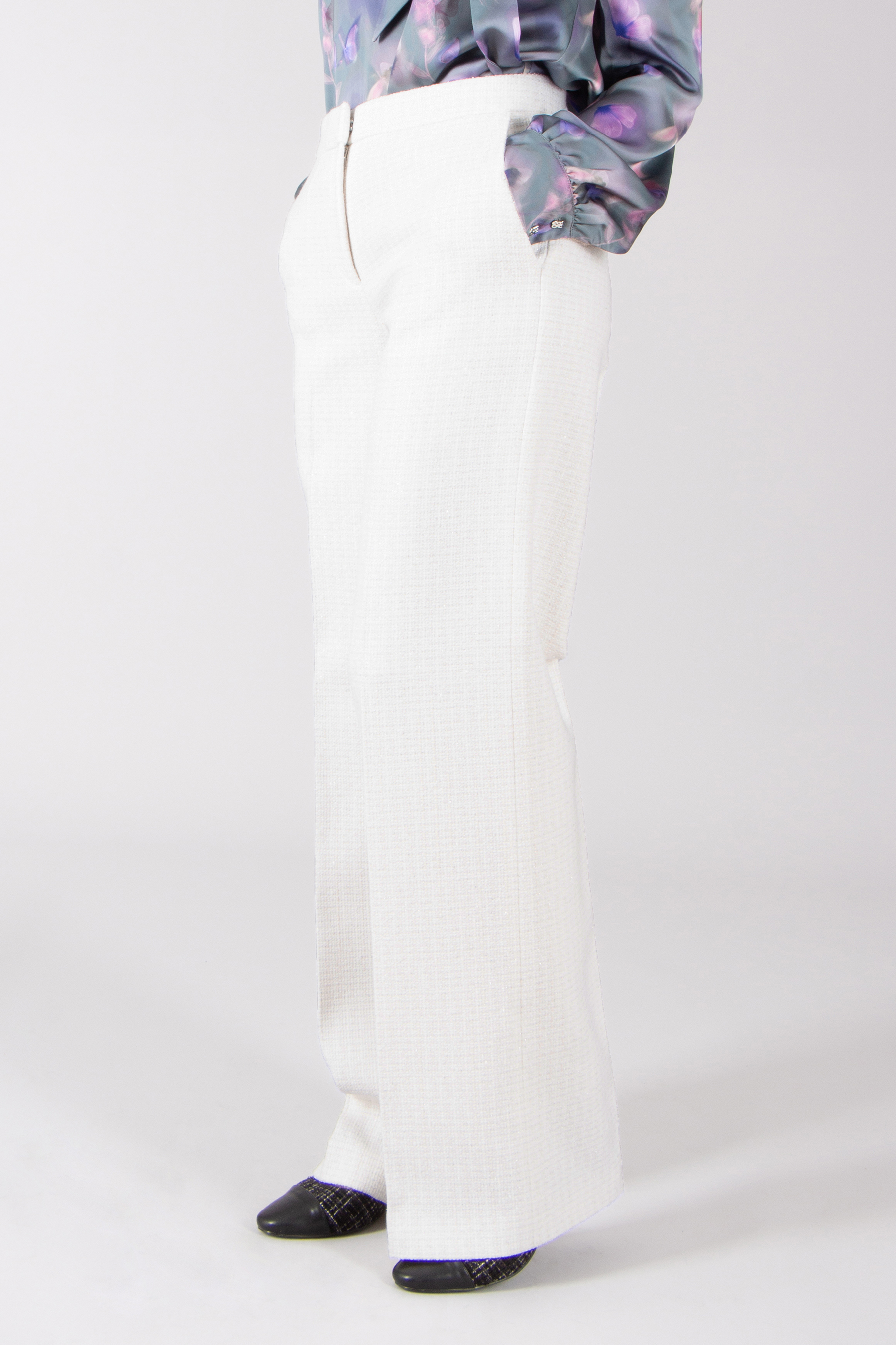 HUGO Straight Leg Cotton Blend Bouclé Pants Heliosa HUGO Straight Leg Cotton Blend Bouclé Pants Heliosa