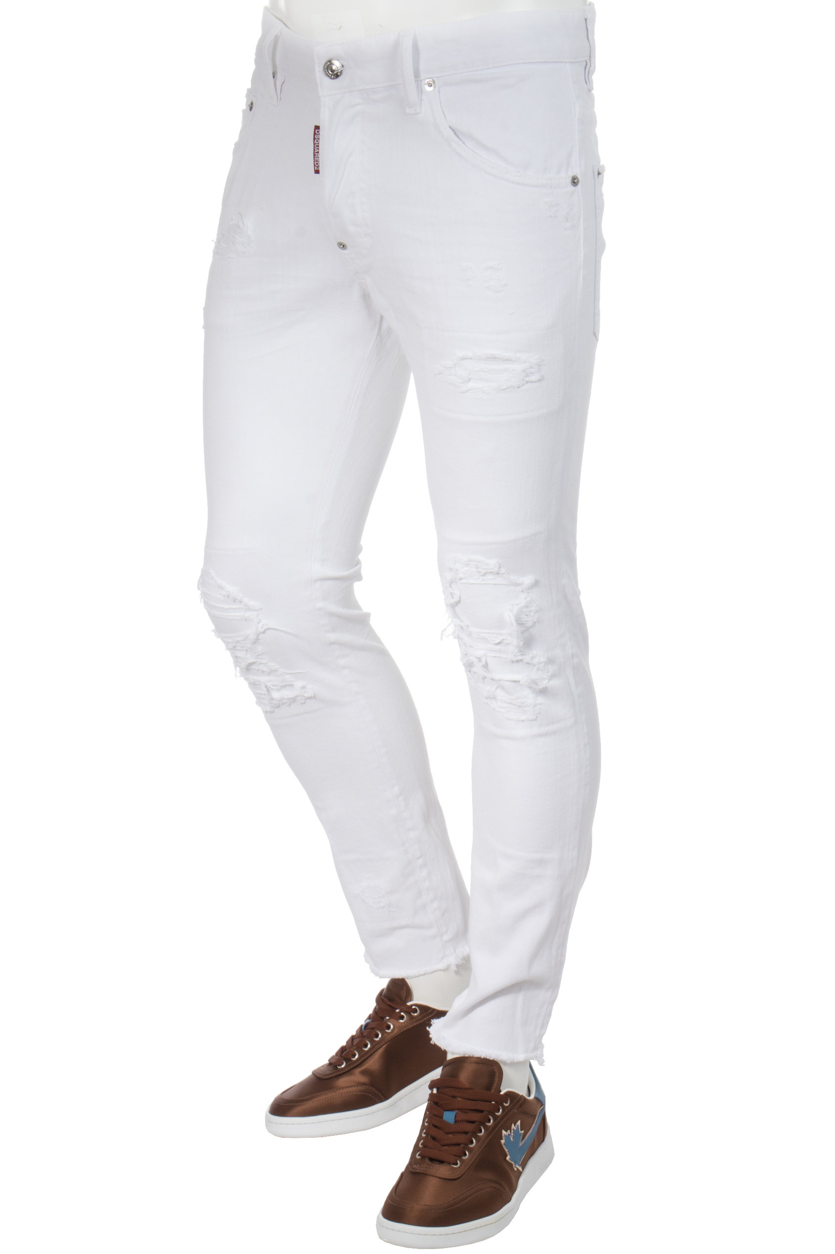 DSQUARED2 White Bull Skater Jeans DSQUARED2 White Bull Skater Jeans