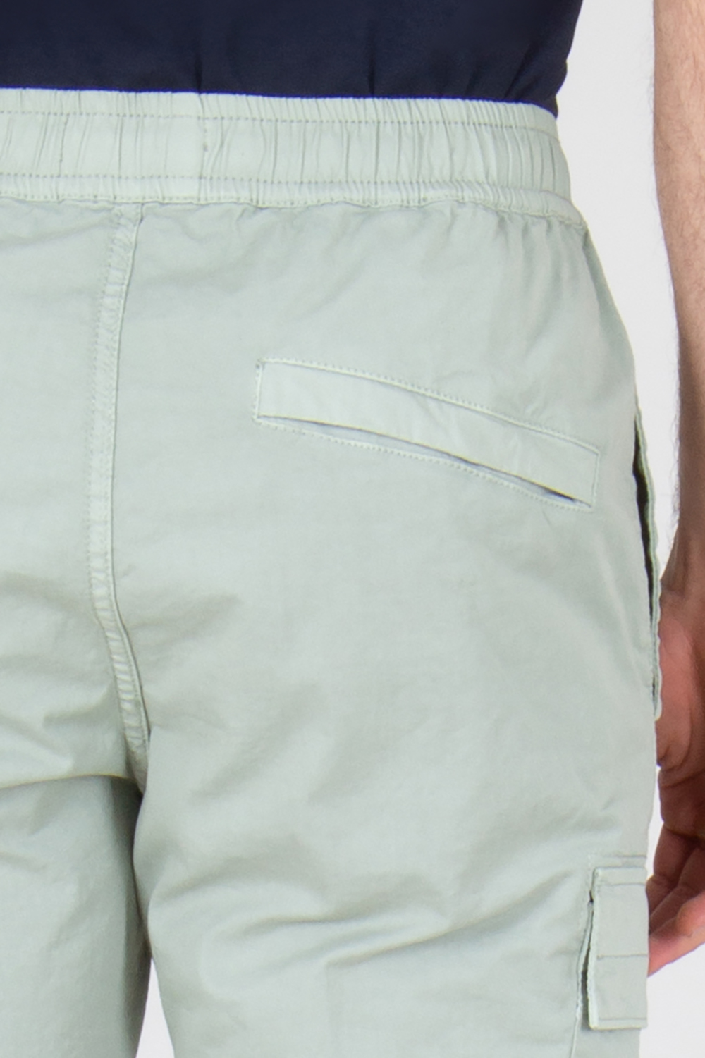 STONE ISLAND Regular Tapered Fit Organic Cotton Stretch Broken Twill Cargo Pants