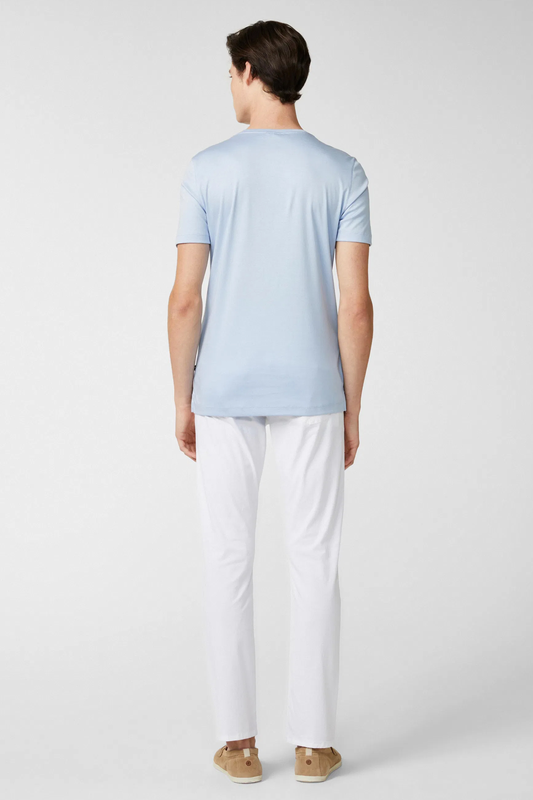 Person, Stehend, Leinen, T-shirt, Mann