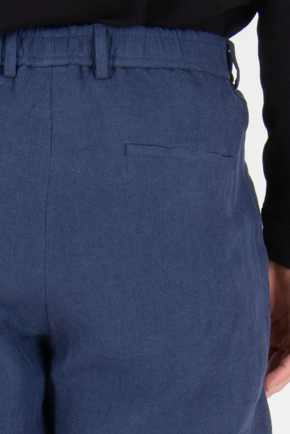 EMPORIO ARMANI Relaxed Fit Washed Linen Pants