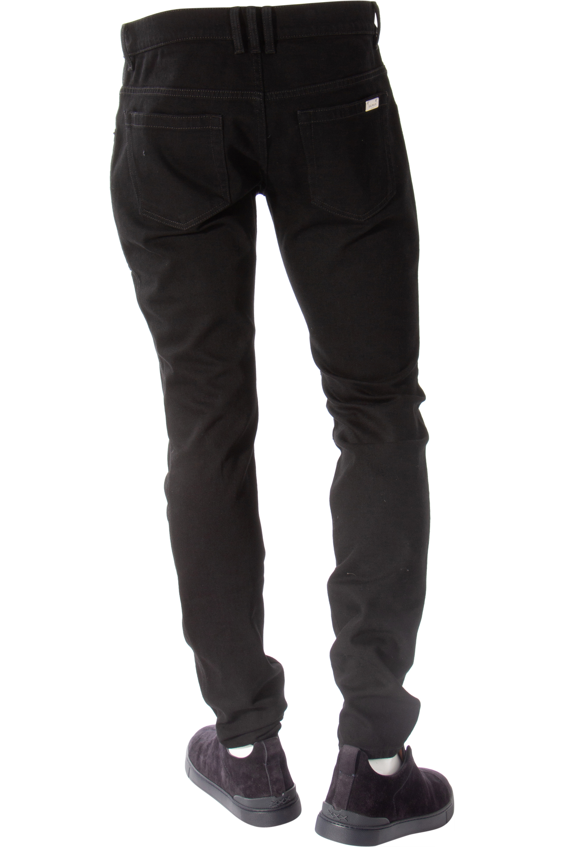 BALMAIN Slim Fit Cotton Stretch Jeans 