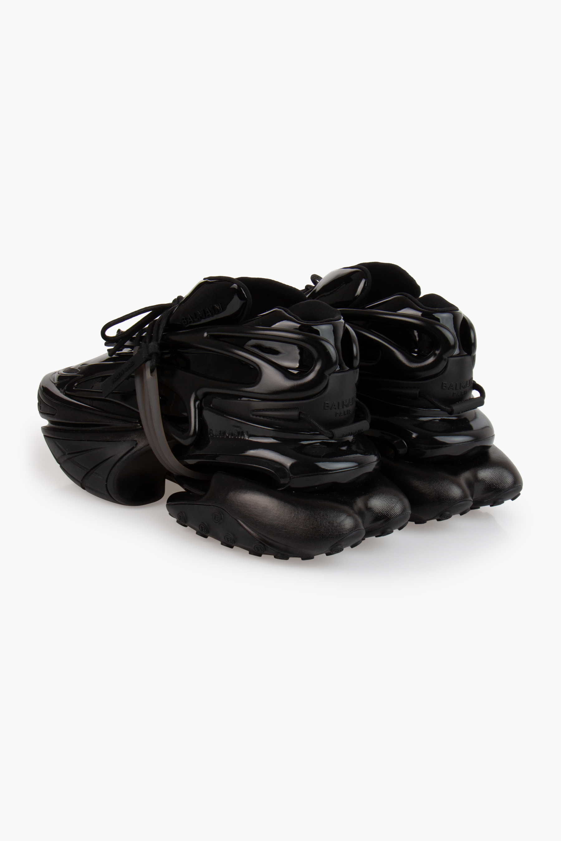 BALMAIN Low Top Patent Leather Sneakers Unicorn Main Lab BALMAIN Low Top Patent Leather Sneakers Unicorn Main Lab