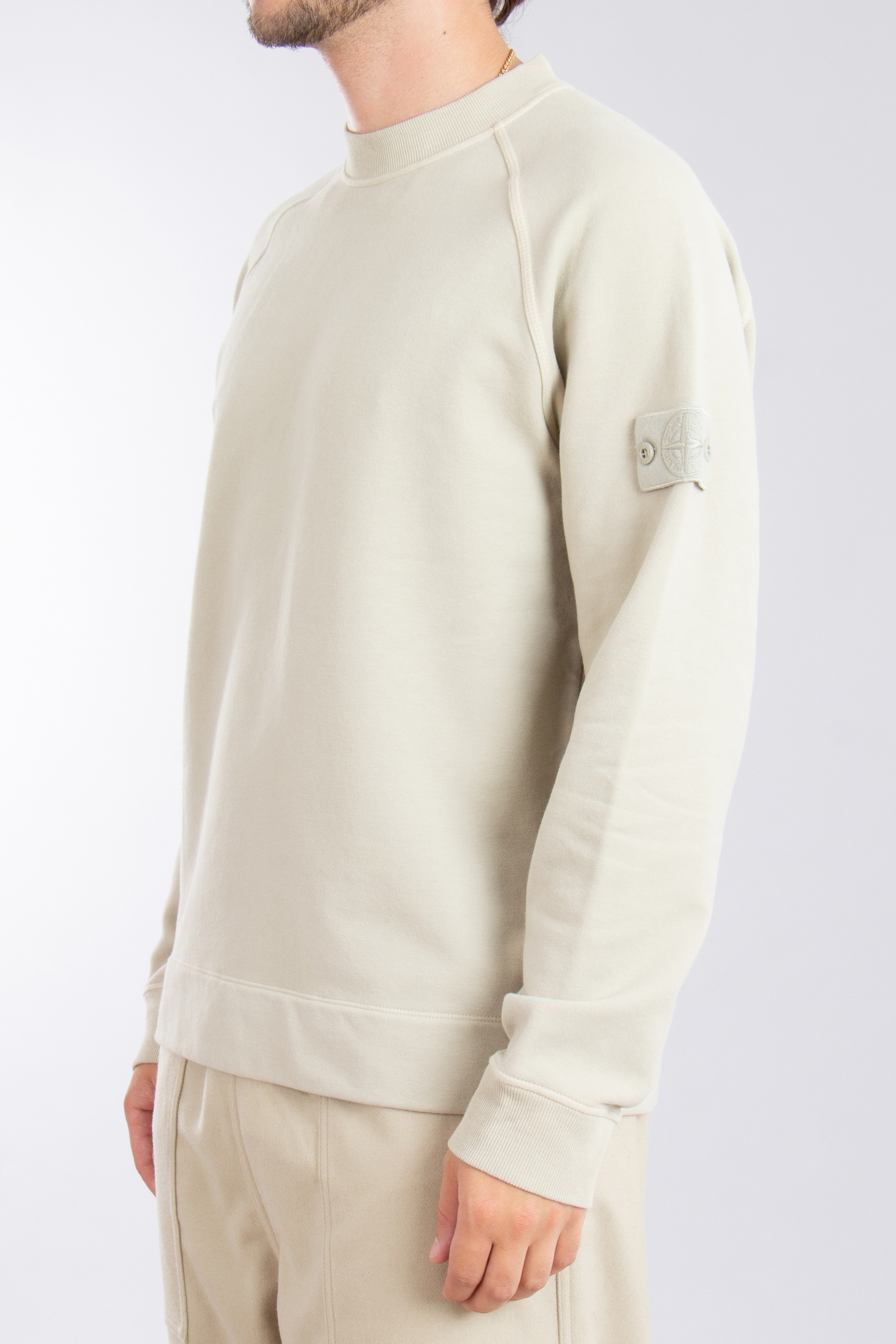 STONE ISLAND Ghost Piece Organic Cotton Stretch Sweatshirt STONE ISLAND Ghost Piece Organic Cotton Stretch Sweatshirt