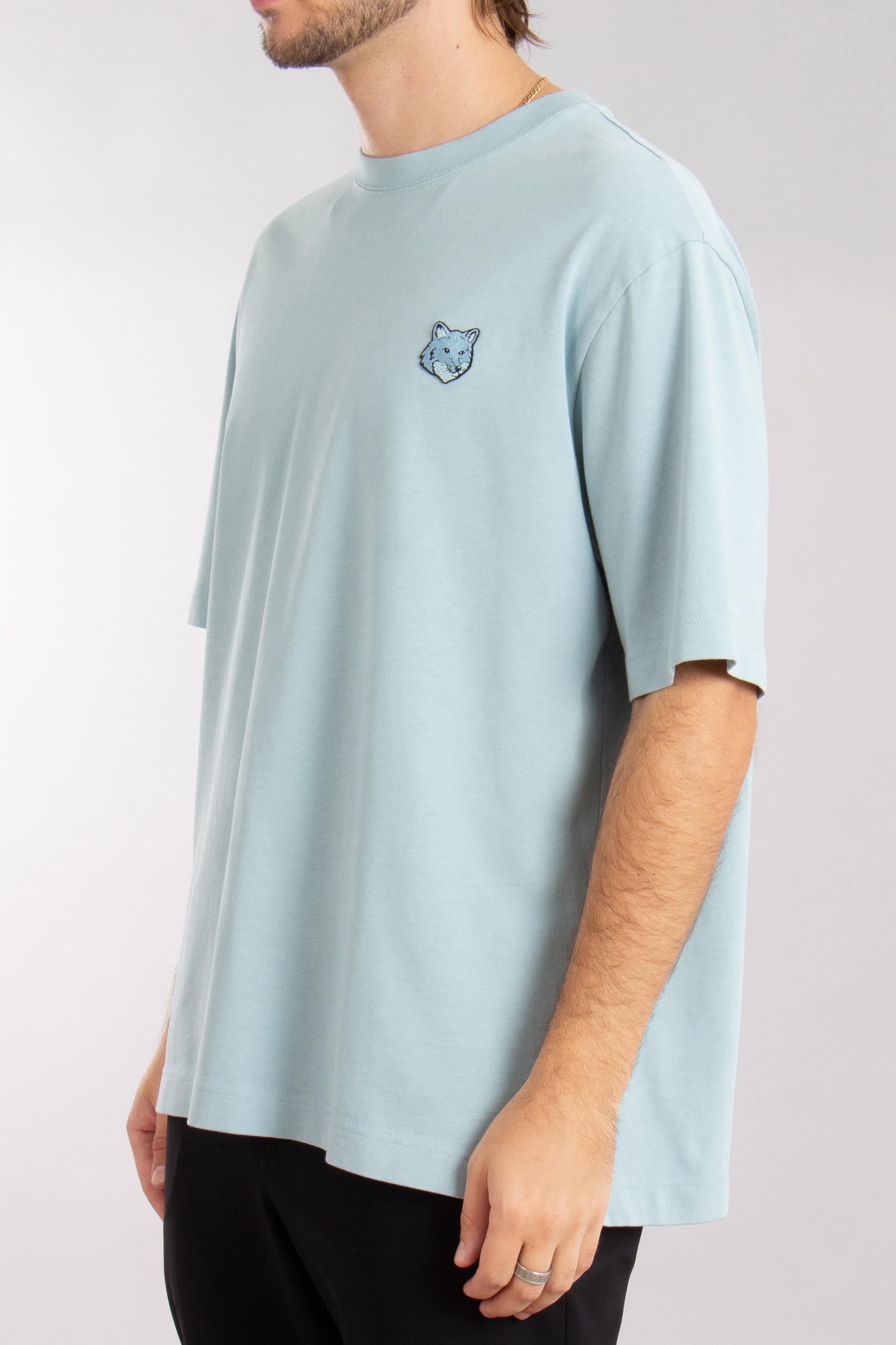 buddix ★ Honeycomb Knit SS Shirt / XL MAISON KITSUNÉ Oversized Bold Fox Head Patch Cotton Jersey T