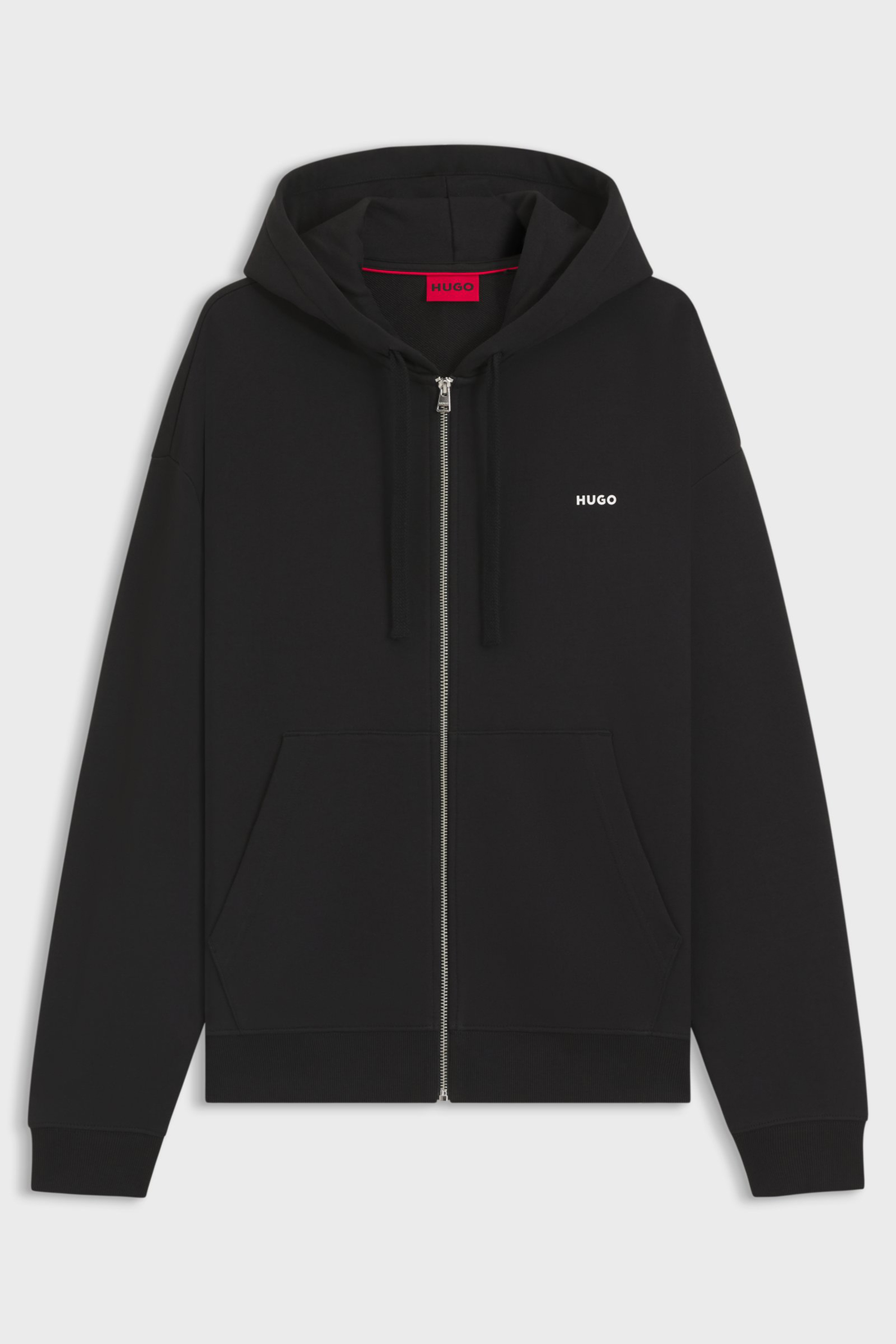 HUGO Relaxed Fit Cotton French Terry Zip-Up Hoodie Dapozip Pulli, Sweatshirt, Kapuzenpulli, Fleece, Kapuze