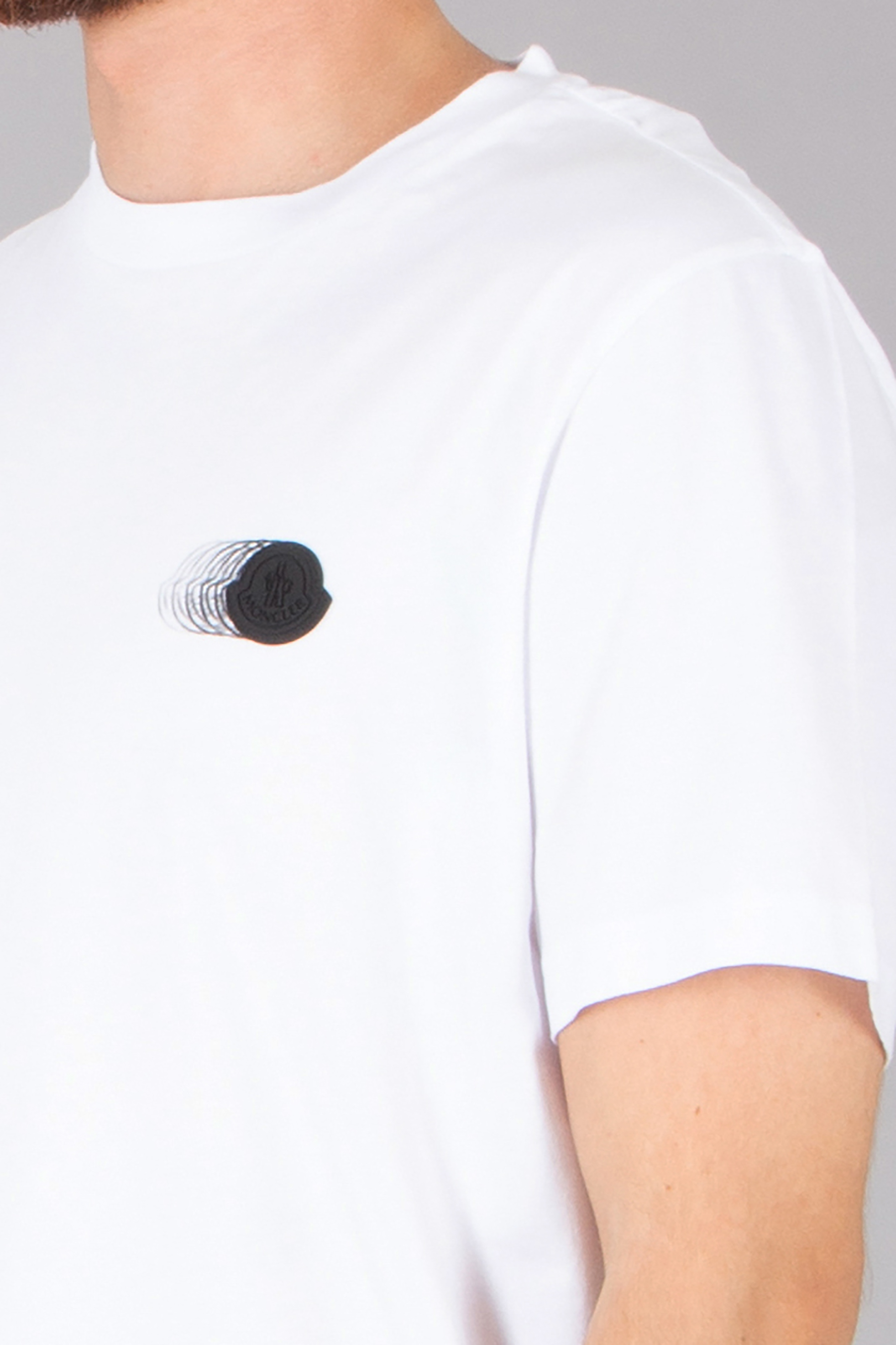 MONCLER Printed Organic Cotton Jersey T-Shirt T-shirt, Erwachsener, Männlich, Mann, Person