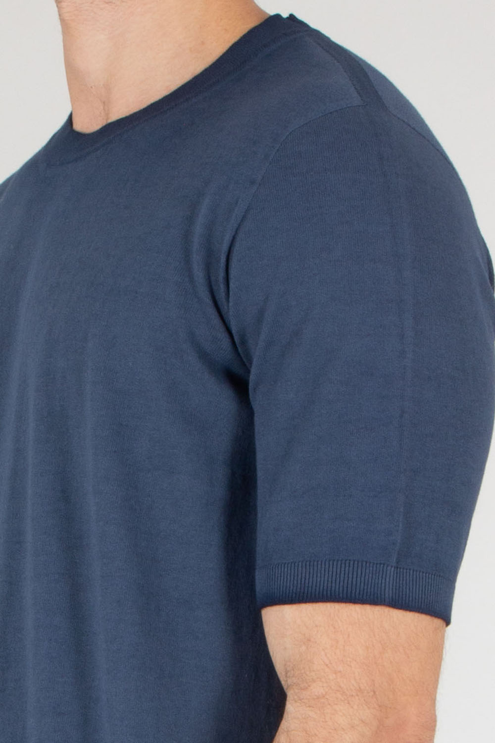 AROVESCIO Regular Fit Cotton Knit T-Shirt