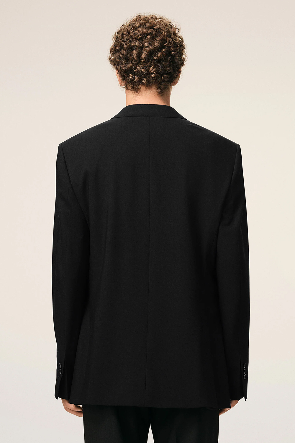 AMI PARIS Relaxed Straight Fit Virgin Wool Gabardine Jacket