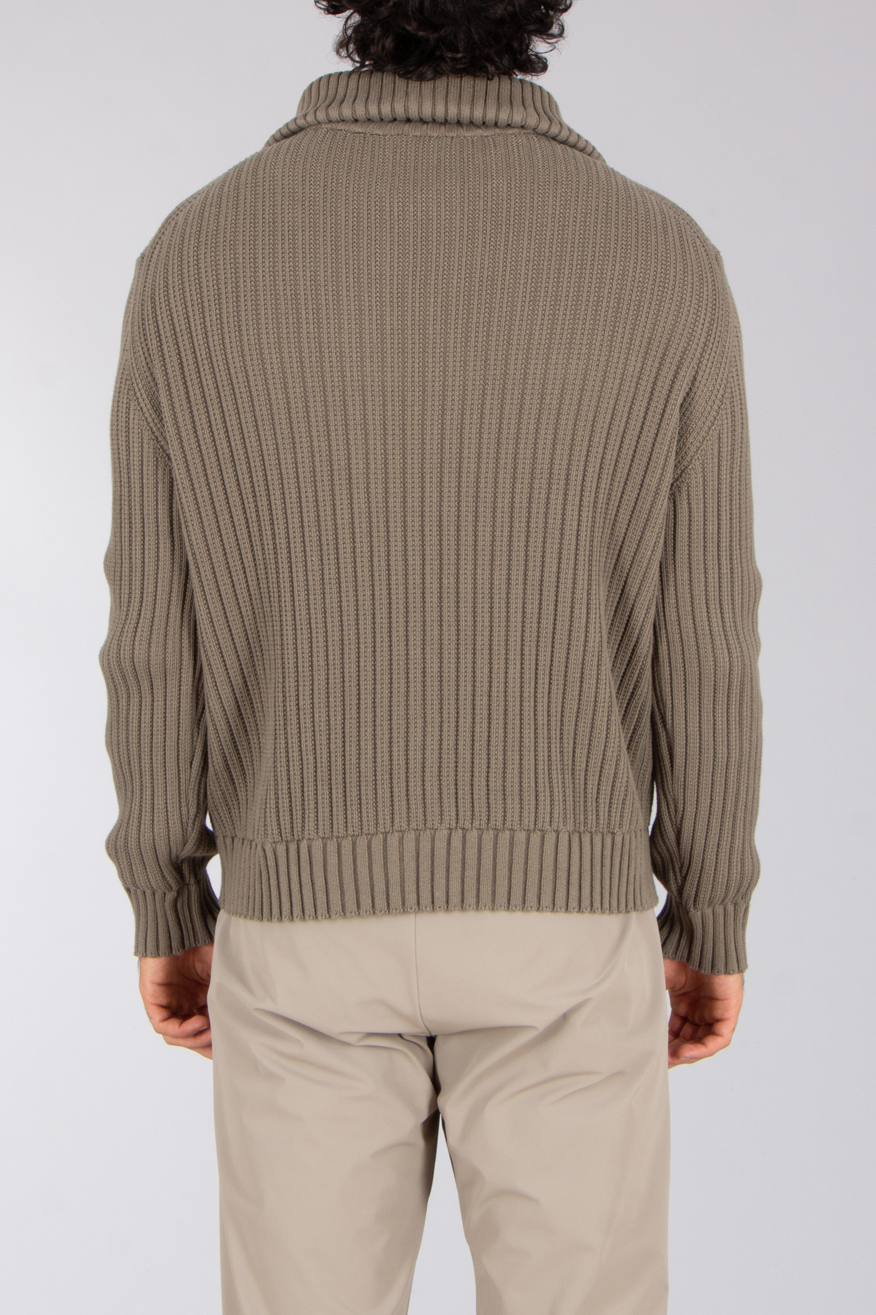 HUGO Regular Fit Ribbed Cotton Half-Zip Sweater Srigg Bekleidung, Strickwaren, Pullover
