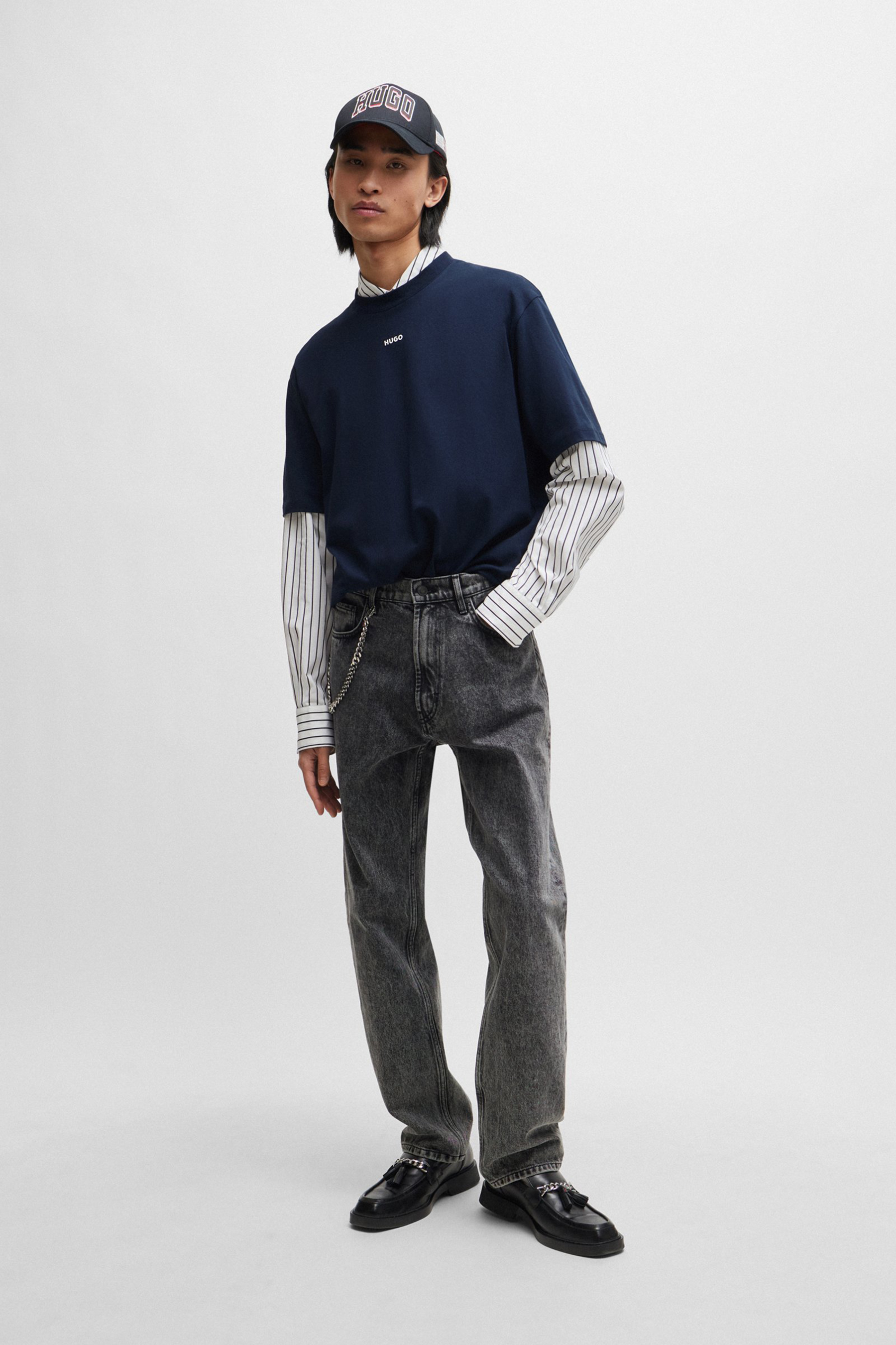 HUGO Relaxed Fit Printed Cotton Jersey T-Shirt Dapolino