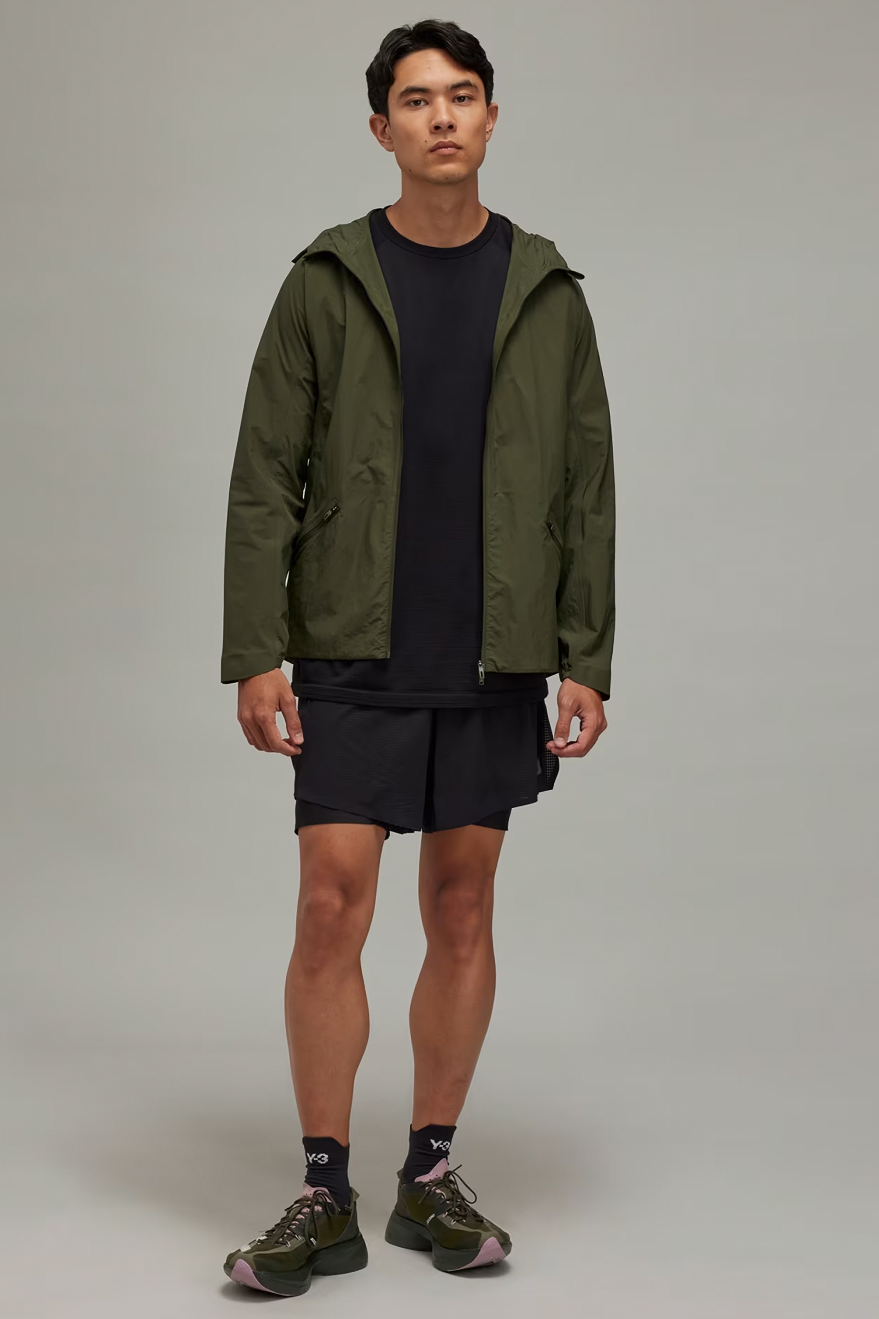 Y-3 Recycled Polyester-Wool Blend Running T-Shirt Y-3 Recycled Polyester-Wool Blend Running T-Shirt