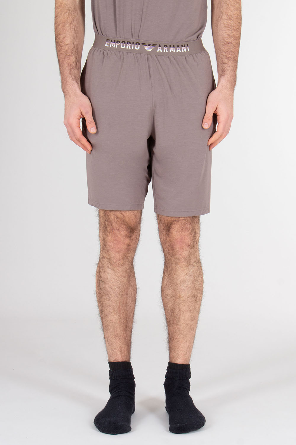 EMPORIO ARMANI Fitted Modal Stretch Jersey Short-Sleeve Pyjama 