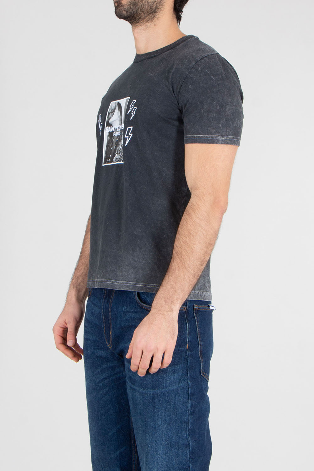 ELITÈ Regular Fit Kiss Me Graphic Print & Embroidery Cotton Jersey T-Shirt