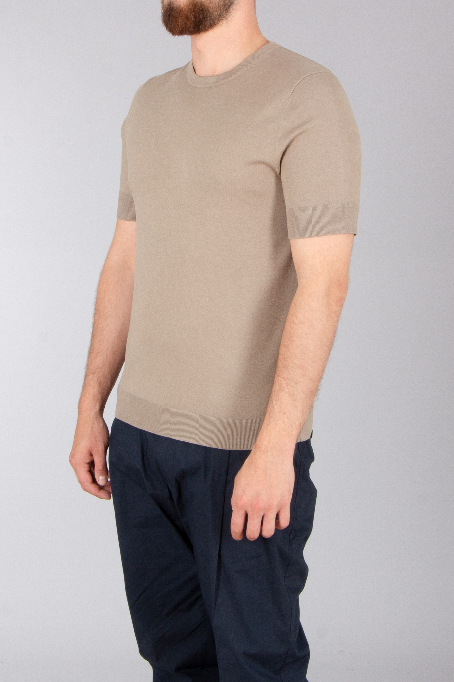 HUGO Slim Fit Viscose Blend Short-Sleeve Sweater San Carl T-shirt, Erwachsener, Männlich, Mann, Person