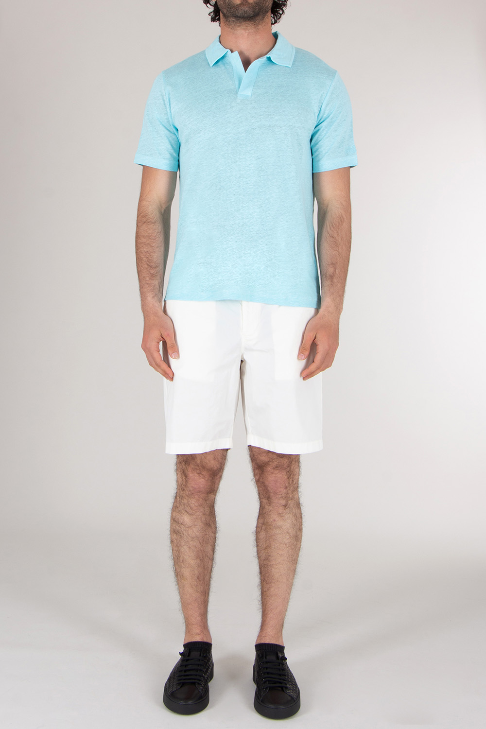 MC2 SAINT BARTH Regular Fit Linen Polo Shirt