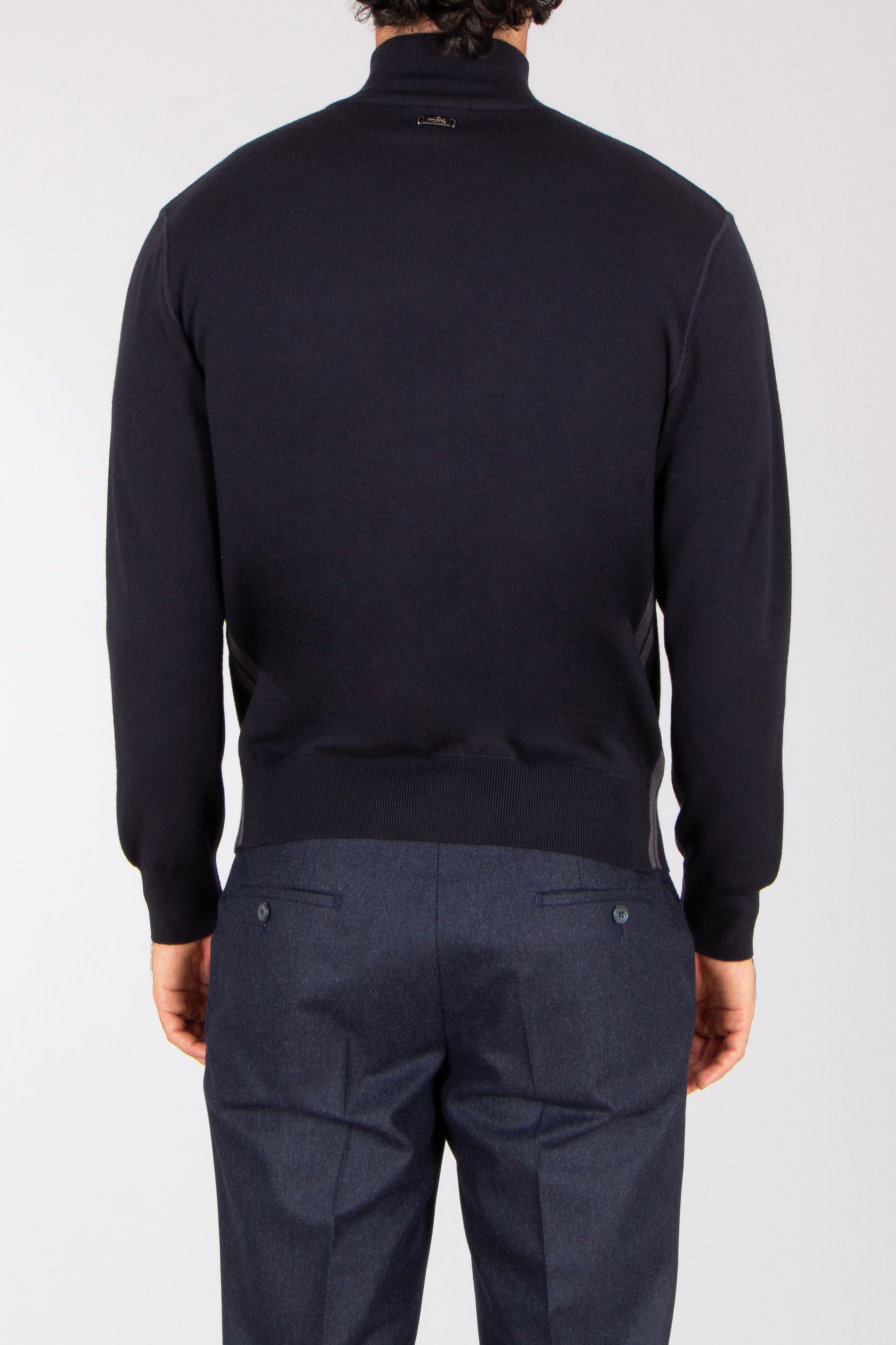 VAN LAACK Relaxed Fit Wool-Silk Stretch Blend Zip Cardigan Sanchio Langarm, Hosen, Mantel, Pullover, Vlies