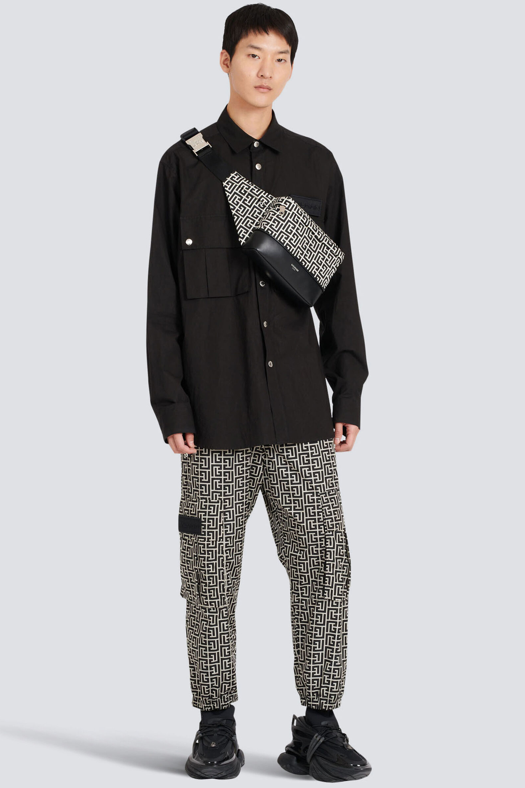 BALMAIN Monogram Cargo Pants BALMAIN Monogram Cargo Pants