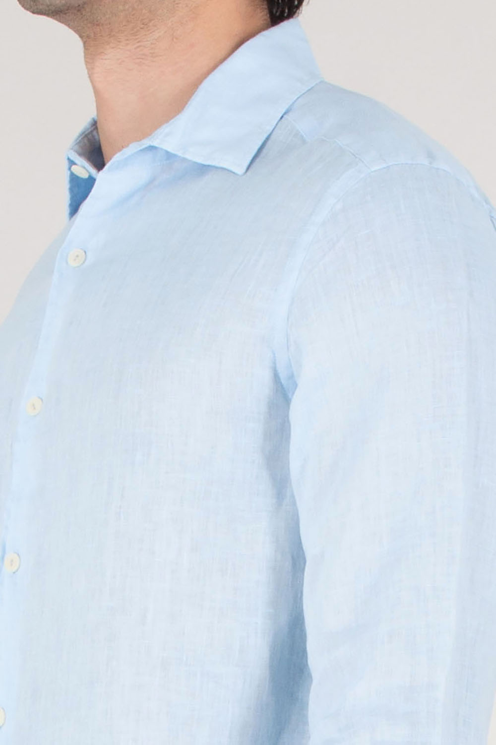 MC 2 SAINT BARTH Regular Fit Linen Shirt Pamplona