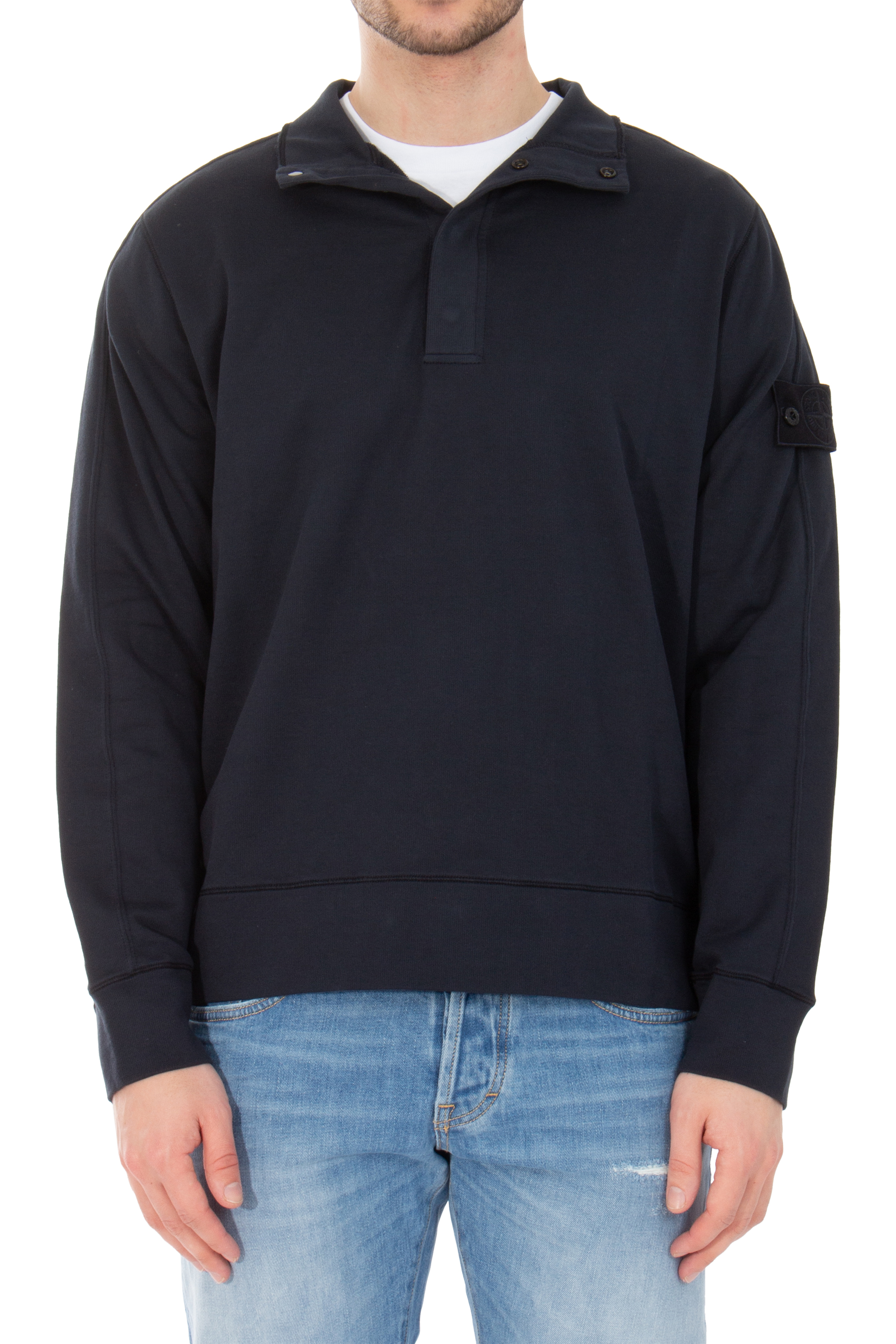 STONE ISLAND Ghost Piece Organic Cotton Sweatshirt | 8015655F3V0020