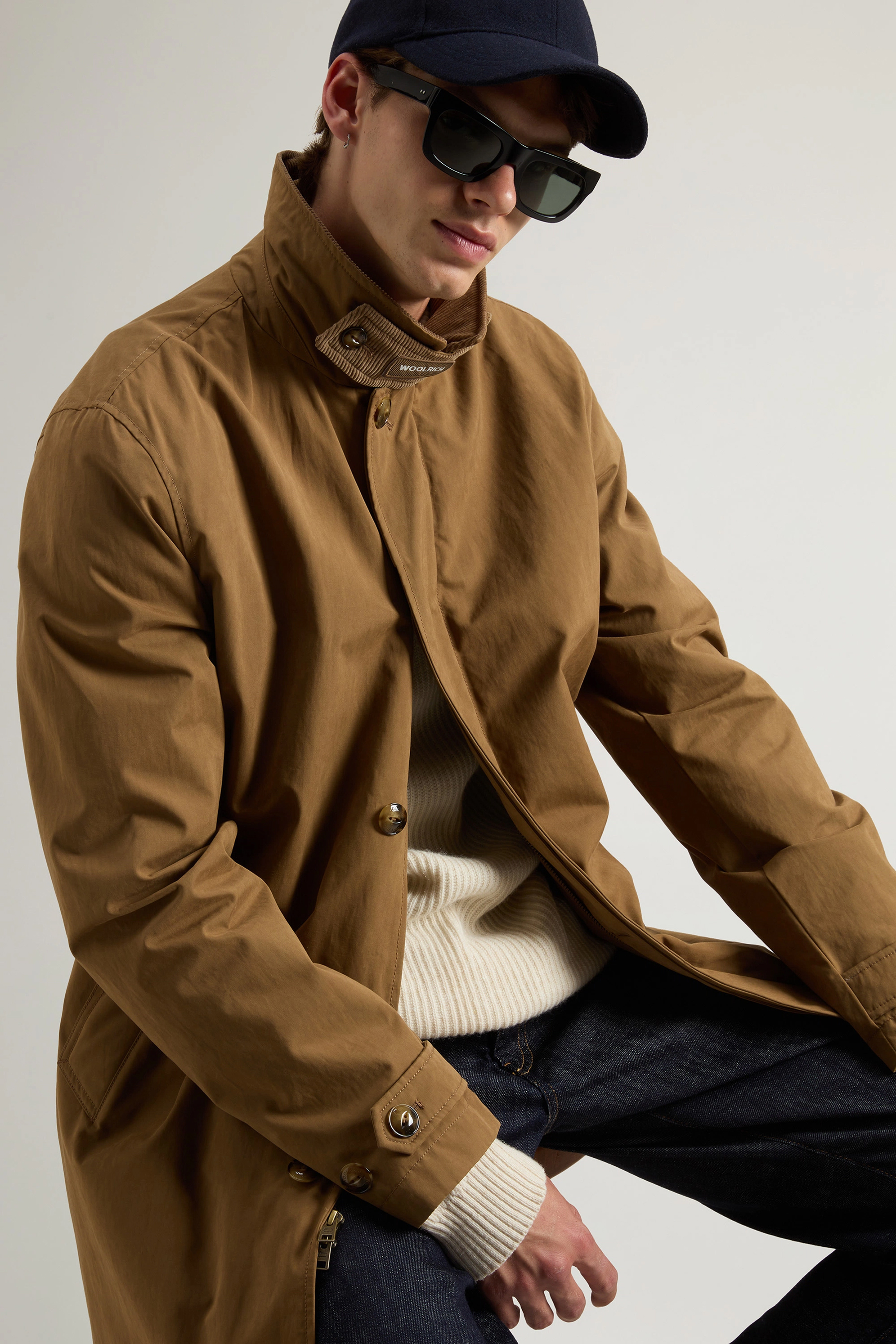 WOOLRICH Regular Fit 2-in-1 Mountain Cloth Coat Lamar Mantel, Jacke, Langarm, Blazer