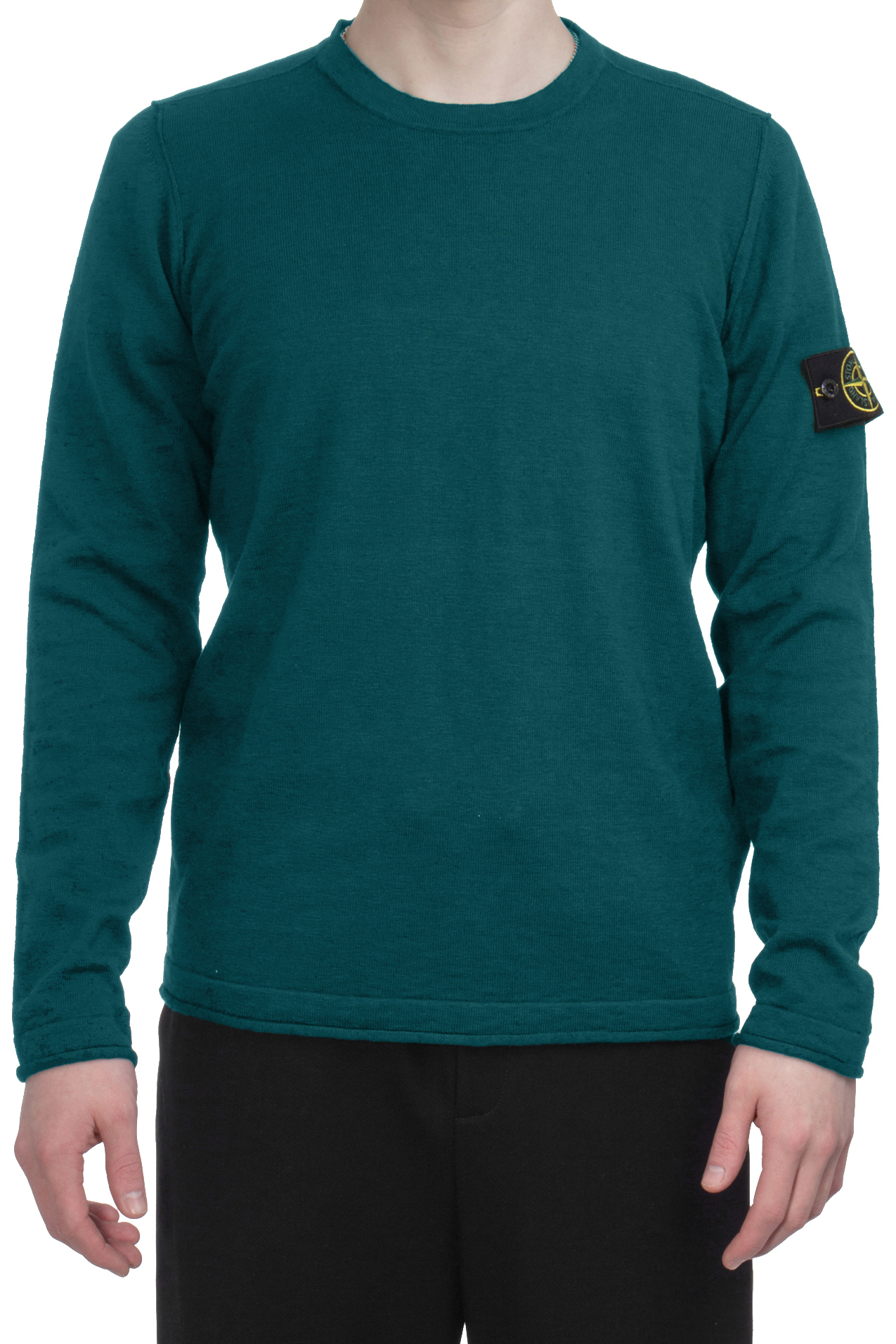 STONE ISLAND Cotton-Nylon Blend Knit Sweater