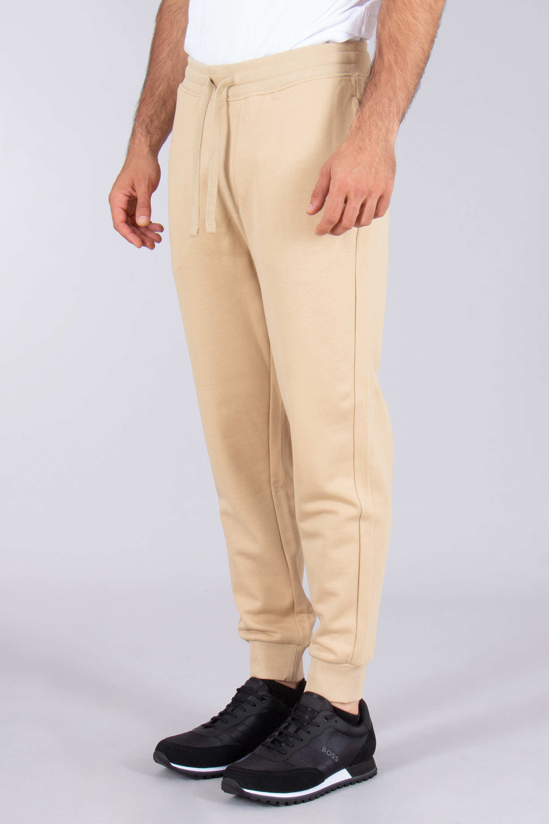 HUGO Relaxed Fit Printed Cotton French Terry Sweatpants Dayote Bekleidung, Hosen, Khaki, Schuhe, Schuh