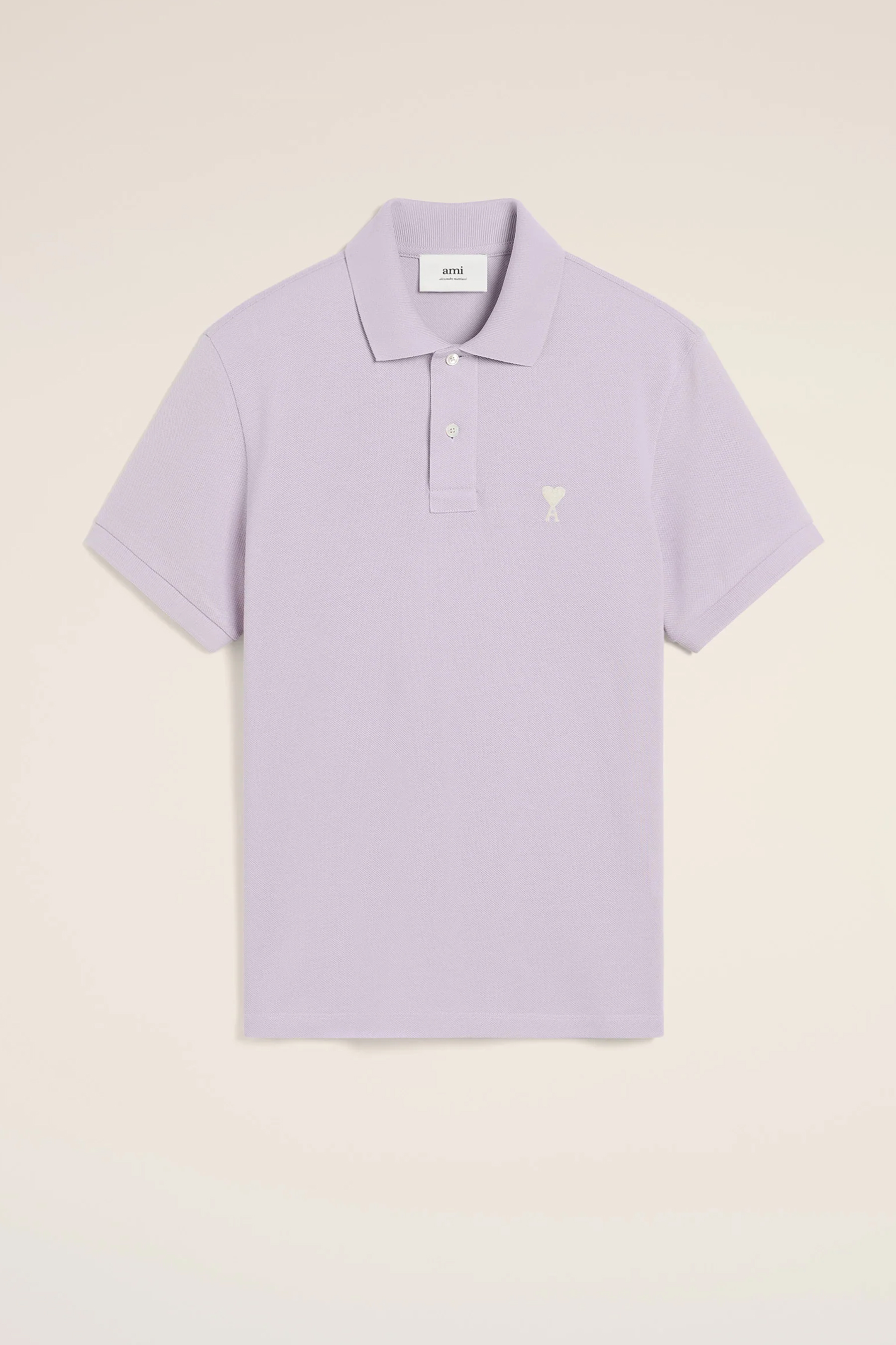AMI PARIS Classic Fit Ami De Coeur Organic Cotton Piqué Polo Shirt AMI PARIS Classic Fit Ami De Coeur Organic Cotton Piqué Polo Shirt