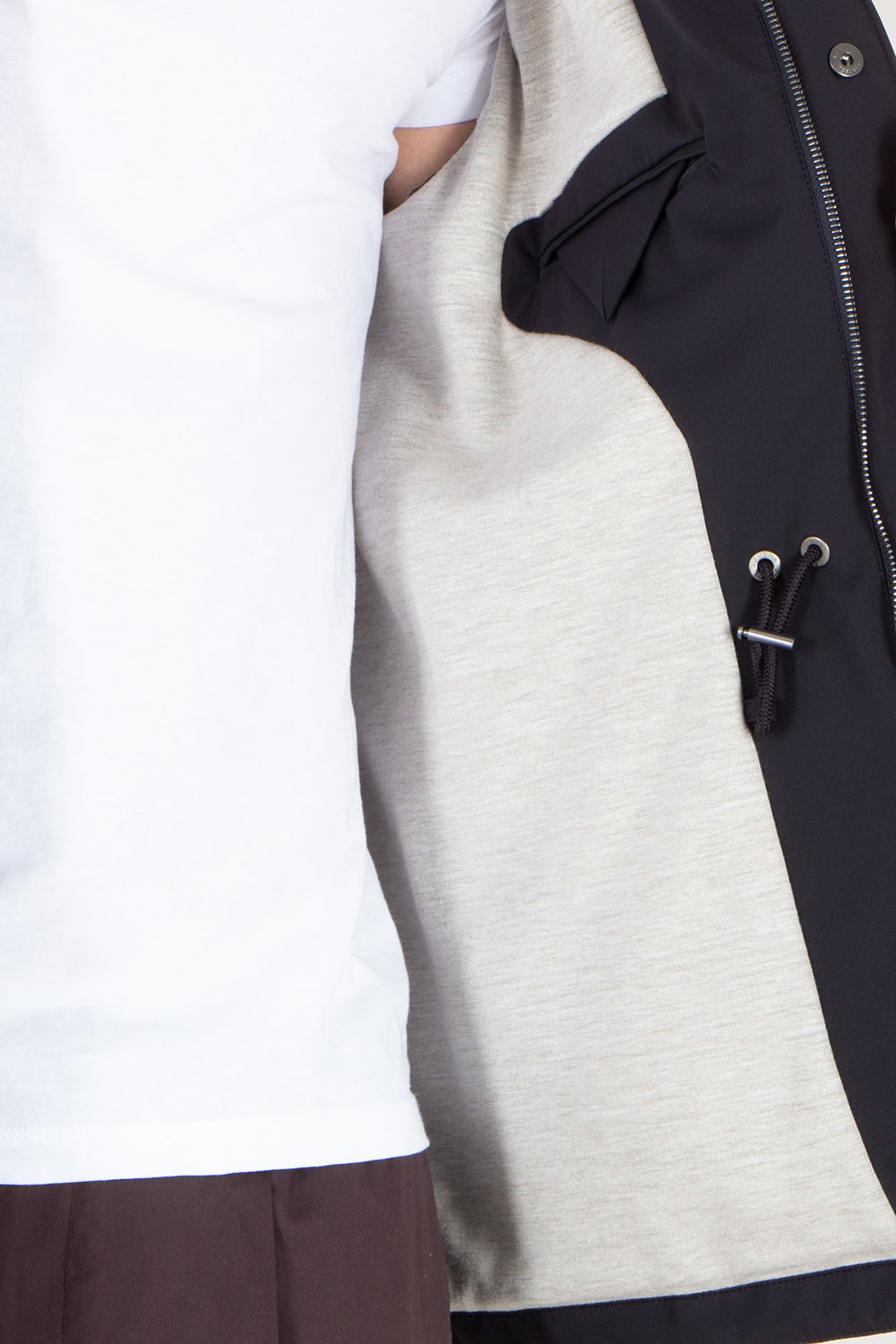 AGNONA Regular Fit Nylon Tech Twill Caban