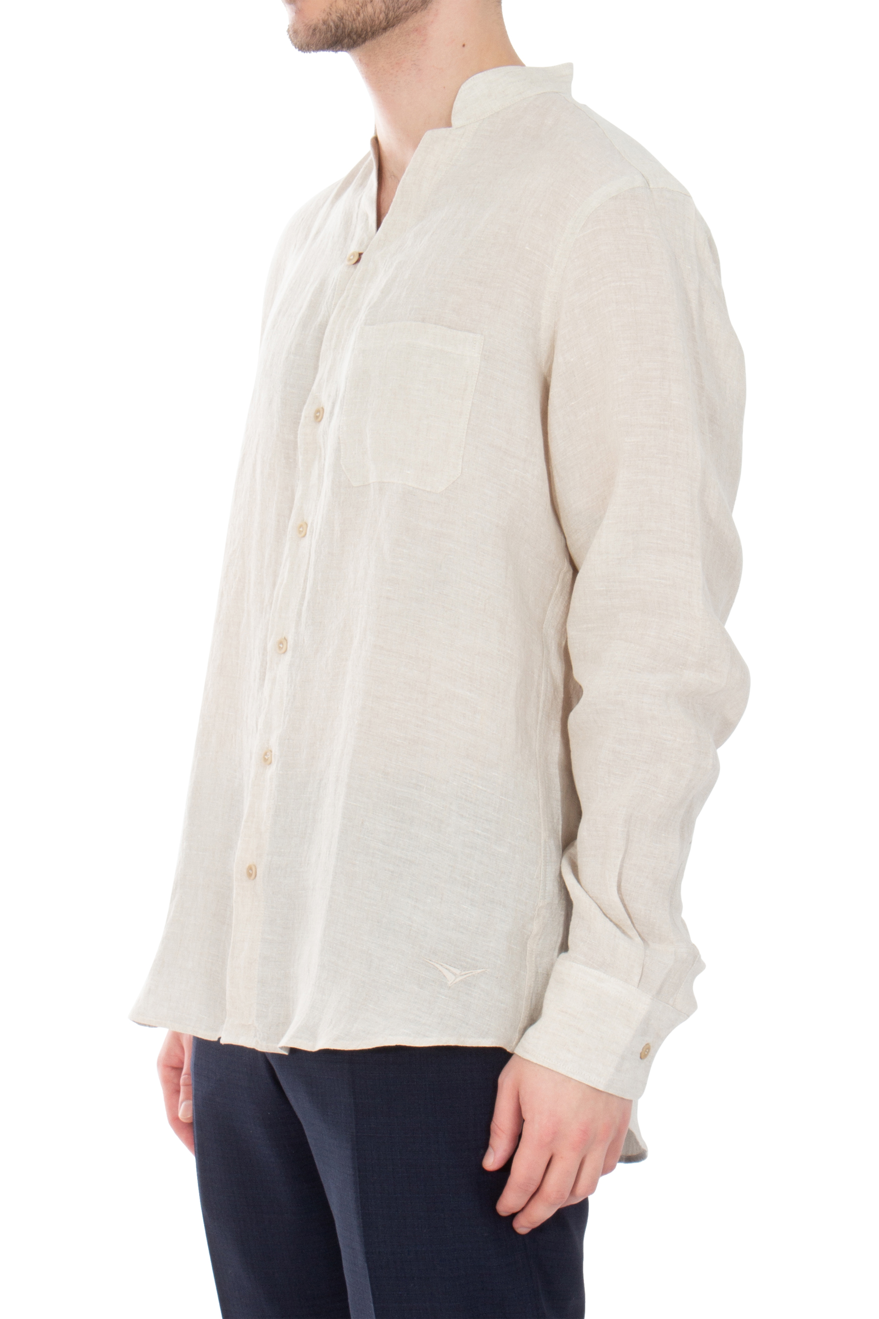 SEASE Linen Fish Tail Shirt