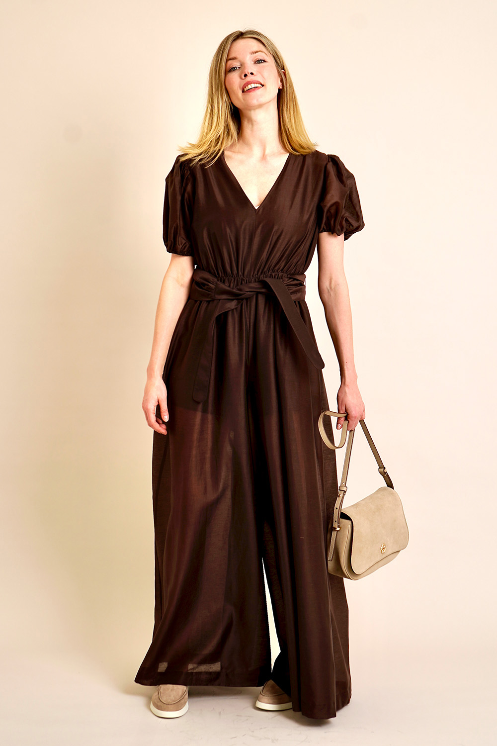 VAN LAACK Regular Fit Belted Palazzo Jumpsuit Hajal