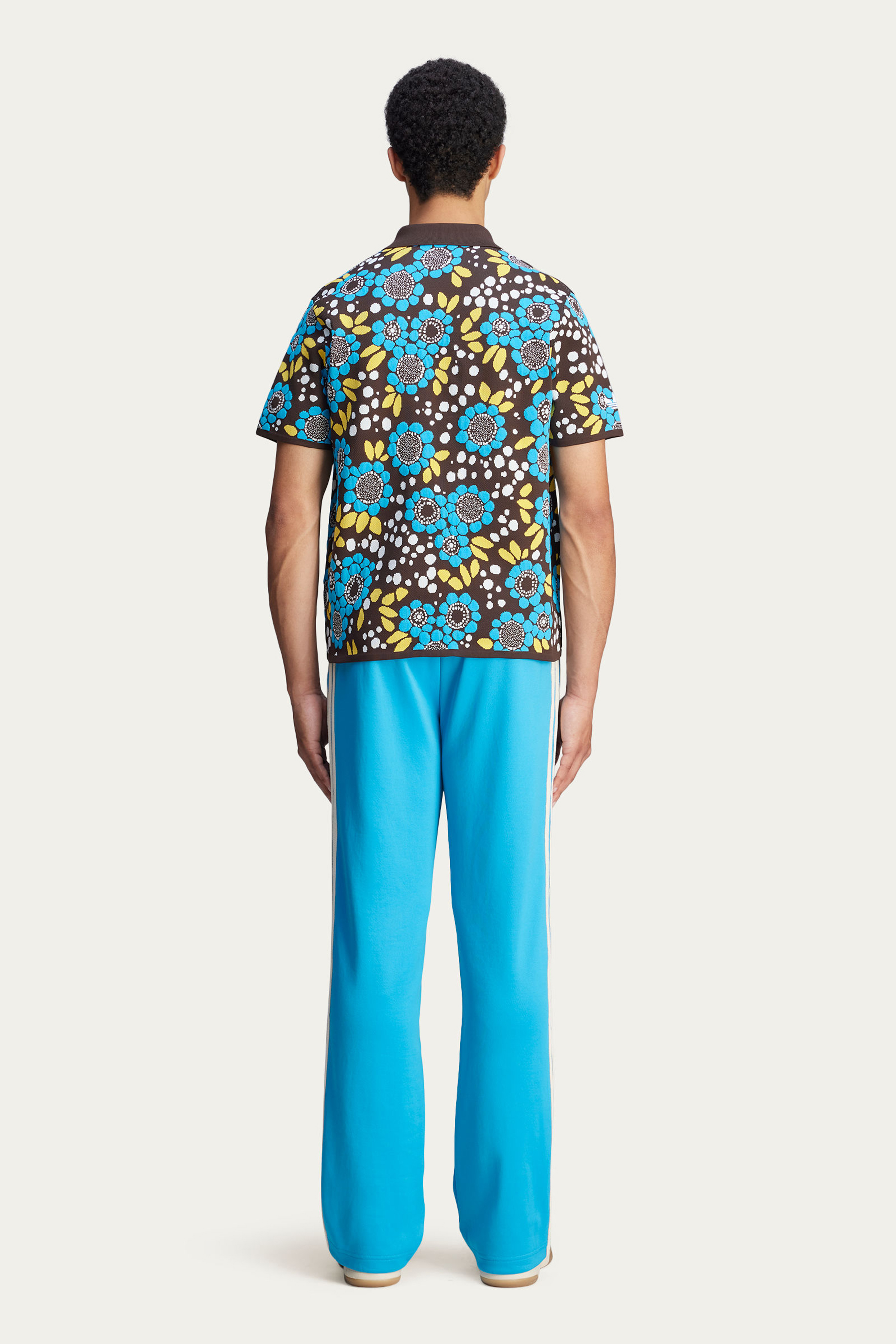 ADIDAS X Wales Bonner Floral Knit Polo ADIDAS X Wales Bonner Floral Knit Polo