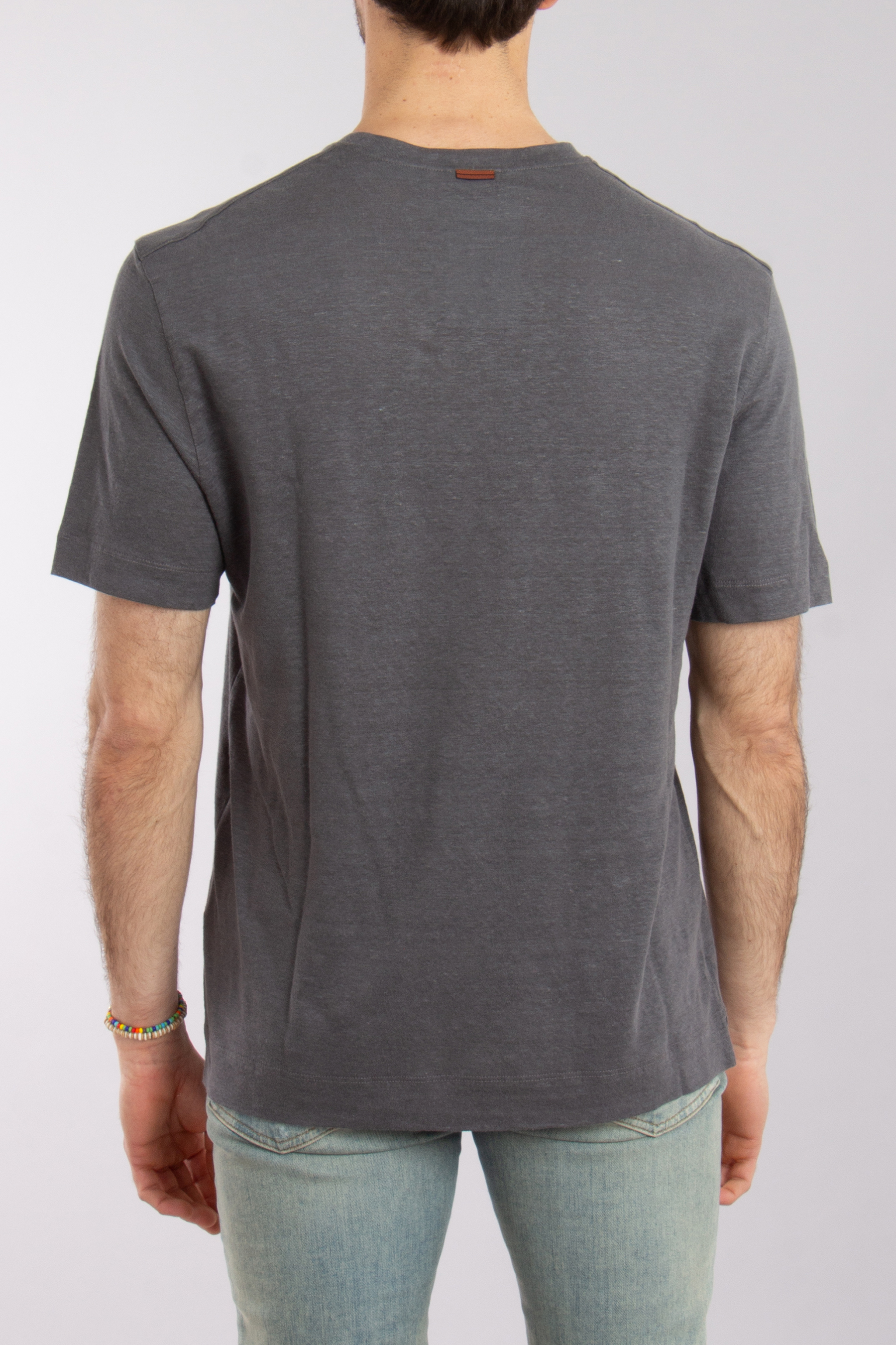 ZEGNA Regular Fit Linen T-Shirt ZEGNA Regular Fit Linen T-Shirt